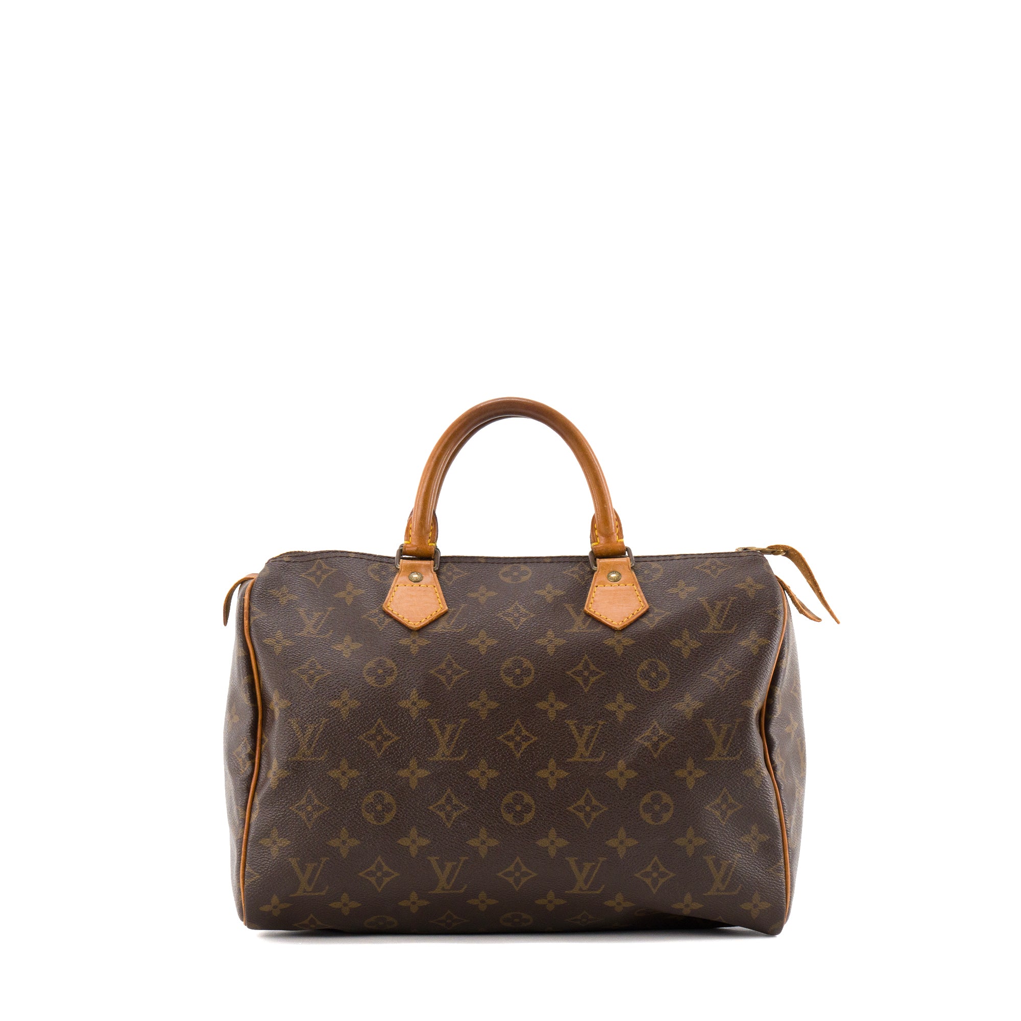 LOUIS VUITTON - Sac à main Speedy 30 Louis Vuitton en toile enduite monogrammée