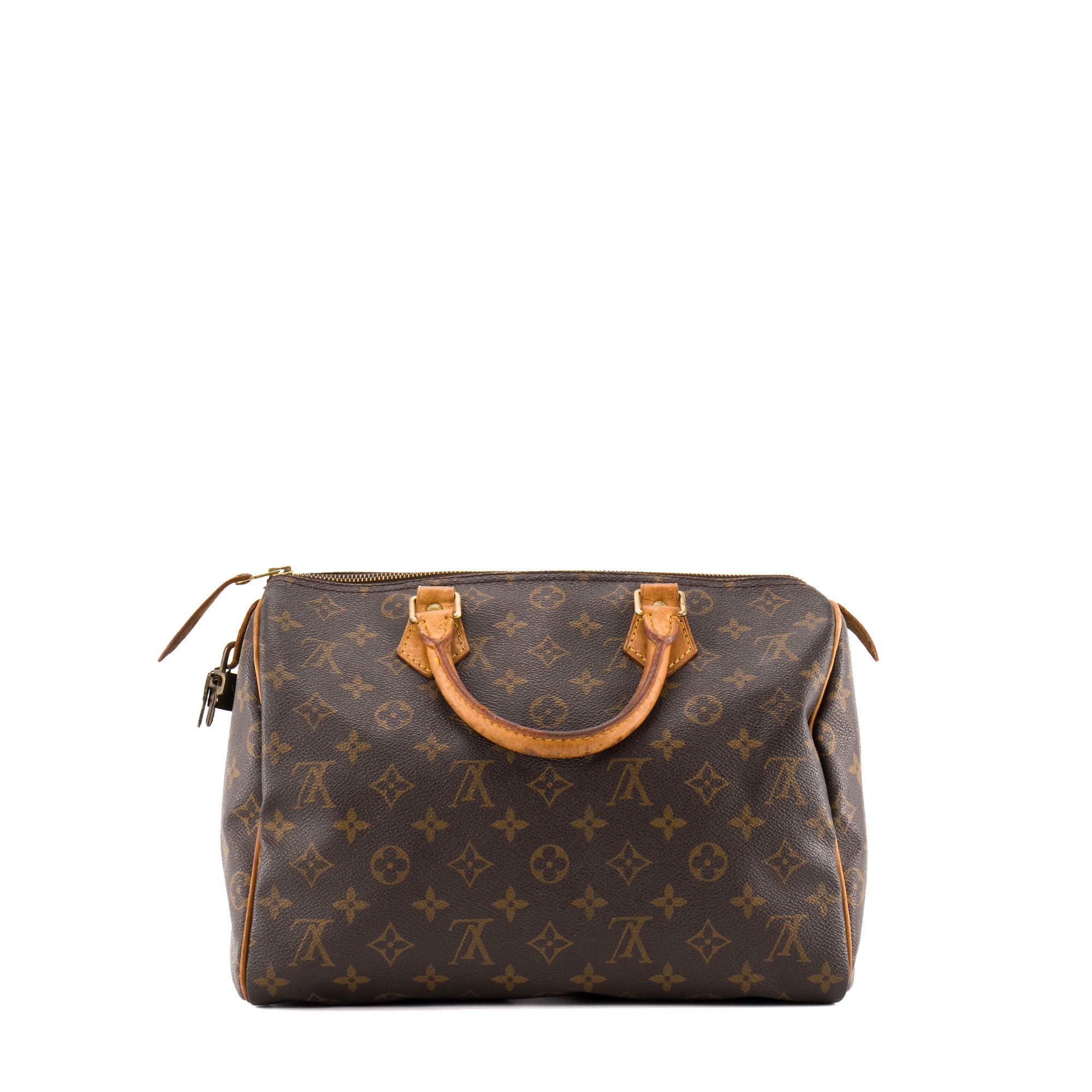 LOUIS VUITTON - Sac à main Speedy 30 Louis Vuitton en toile enduite monogrammée vintage