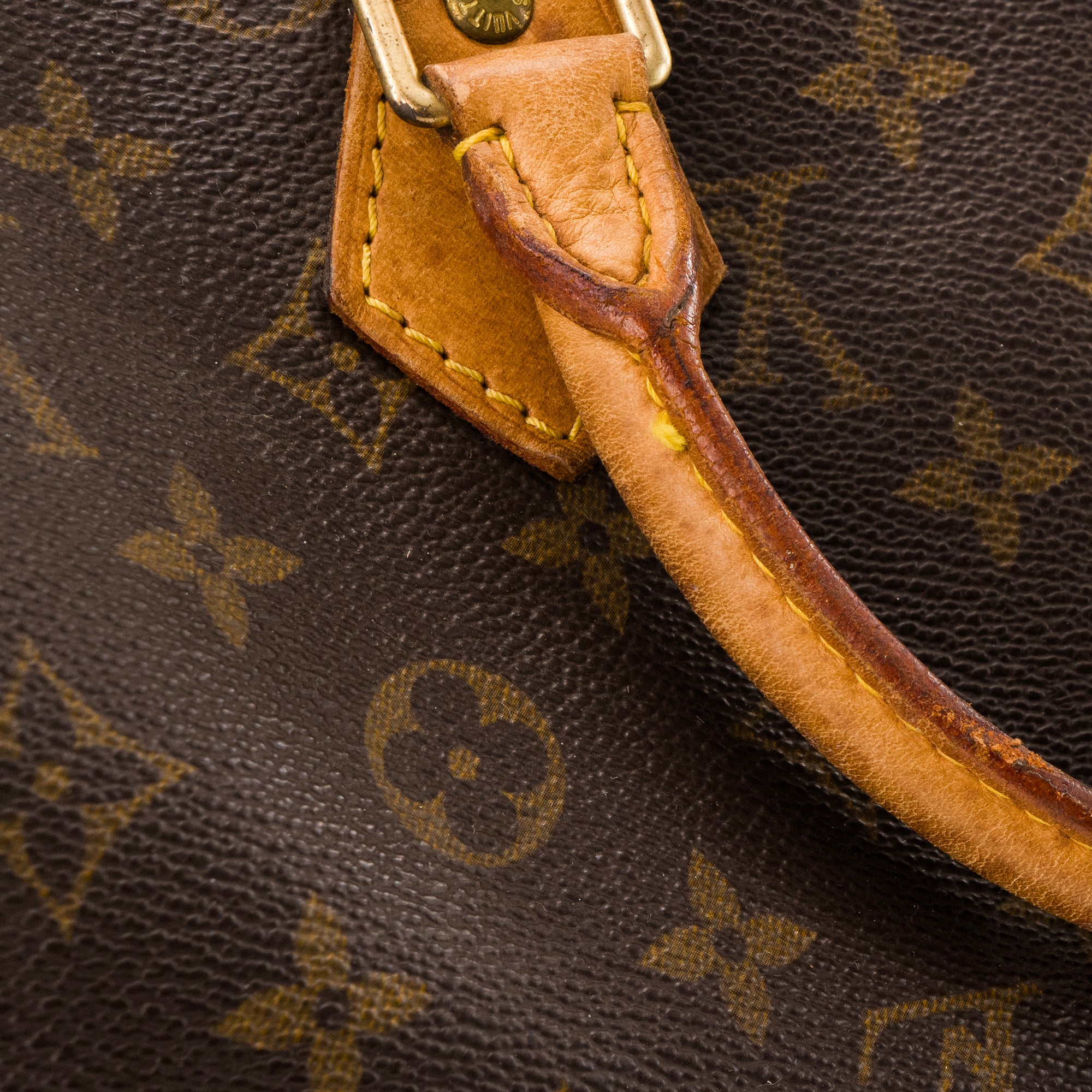 LOUIS VUITTON - Sac à main Speedy 30 Louis Vuitton en toile enduite monogrammée vintage