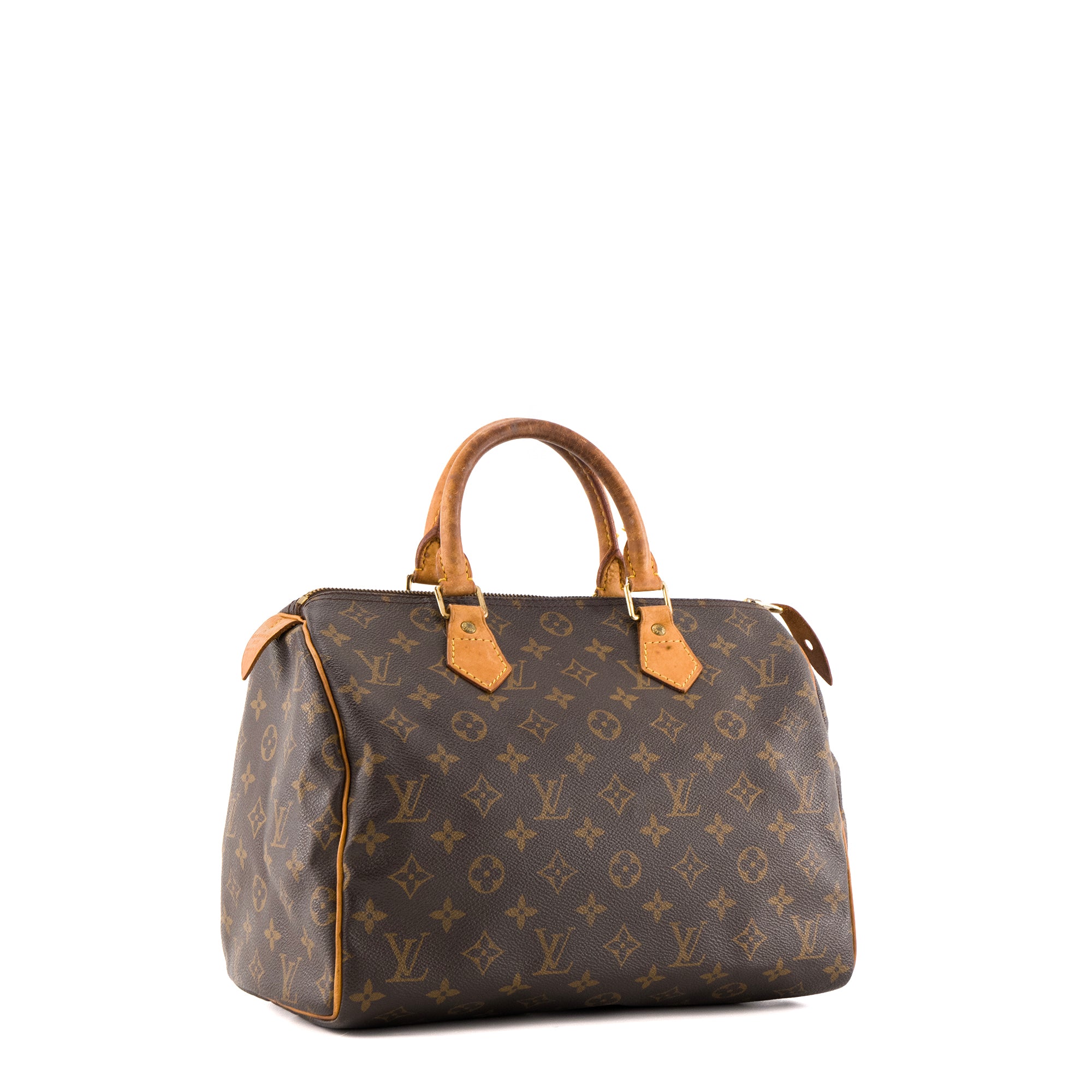 LOUIS VUITTON - Sac à main Speedy 30 Louis Vuitton en toile enduite monogrammée vintage