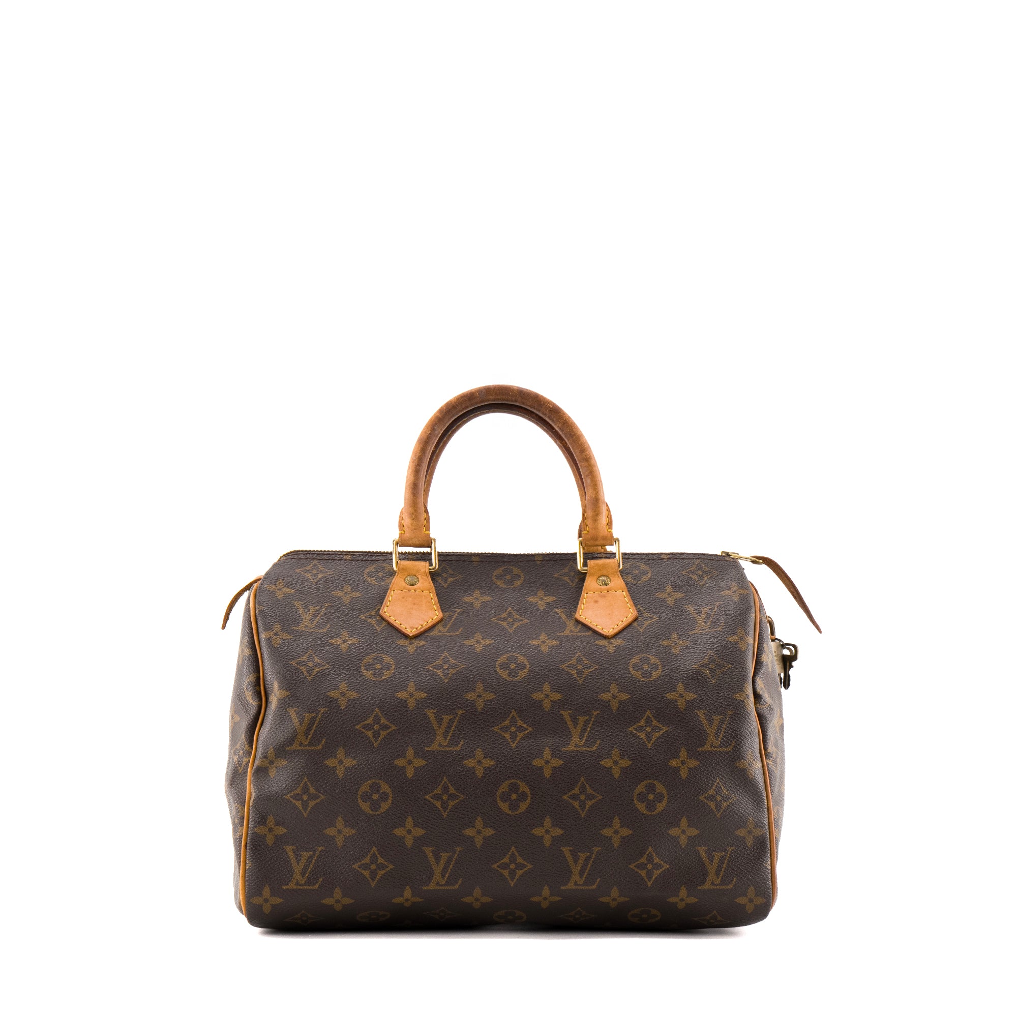 LOUIS VUITTON - Sac à main Speedy 30 Louis Vuitton en toile enduite monogrammée vintage