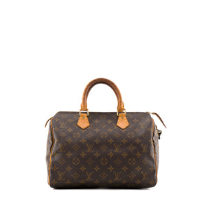 LOUIS VUITTON - Sac à main Speedy 30 Louis Vuitton en toile enduite monogrammée vintage