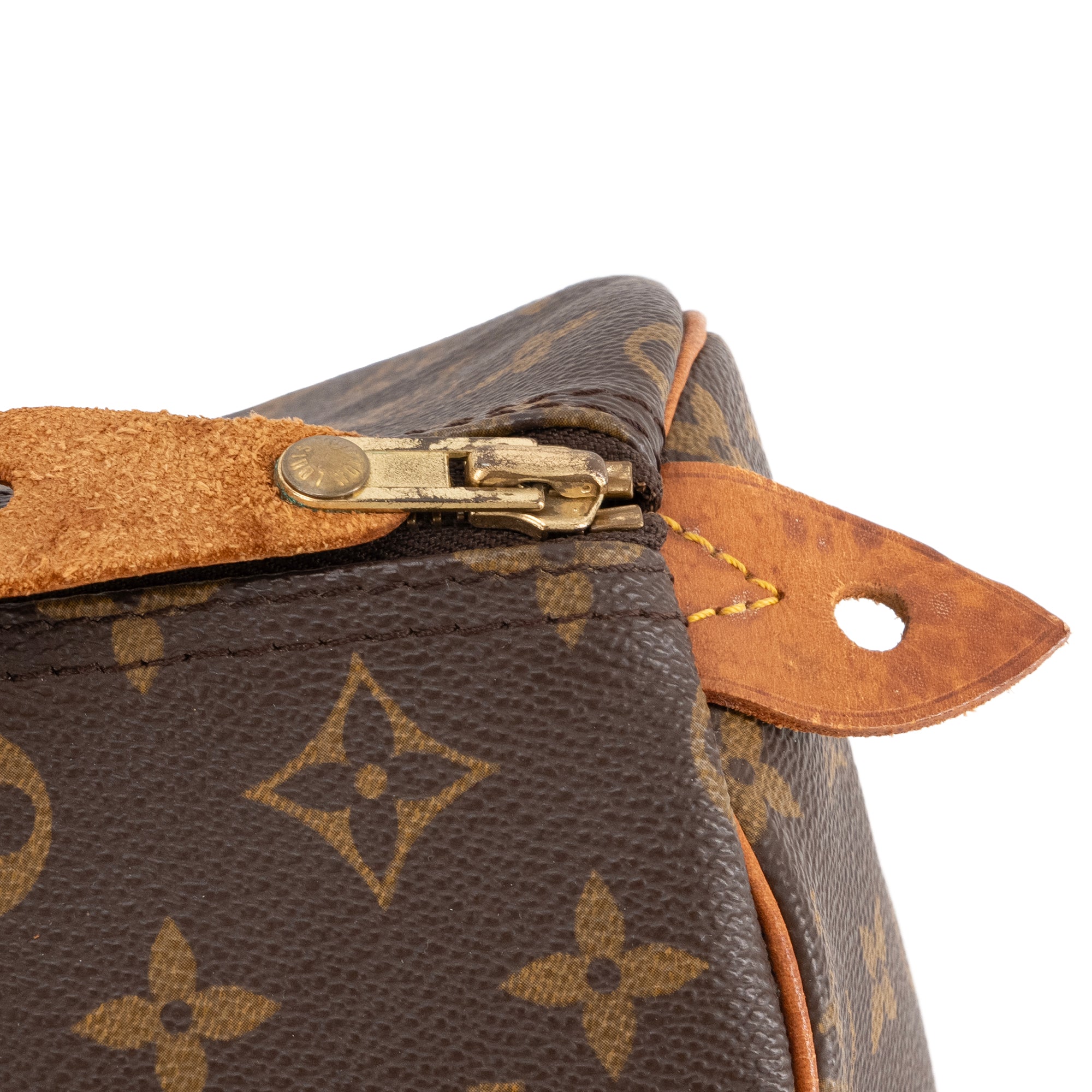 LOUIS VUITTON - Sac à main Speedy 30 Louis Vuitton en toile enduite monogrammée vintage