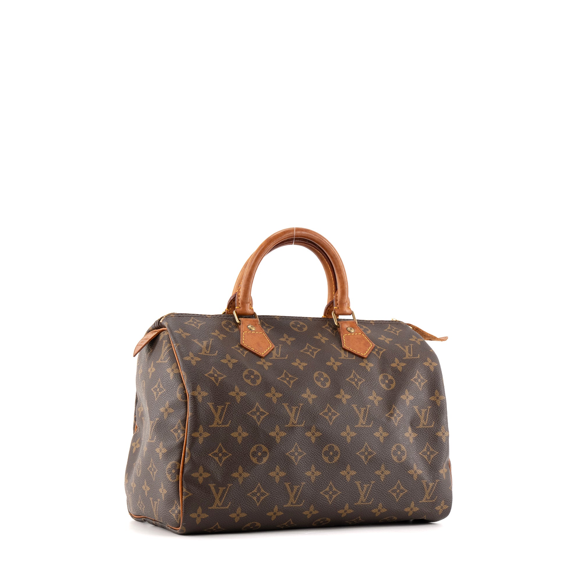 LOUIS VUITTON - Sac à main Speedy 30 Louis Vuitton en toile enduite monogrammée vintage