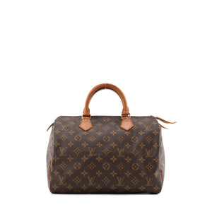 LOUIS VUITTON - Sac à main Speedy 30 Louis Vuitton en toile enduite monogrammée vintage