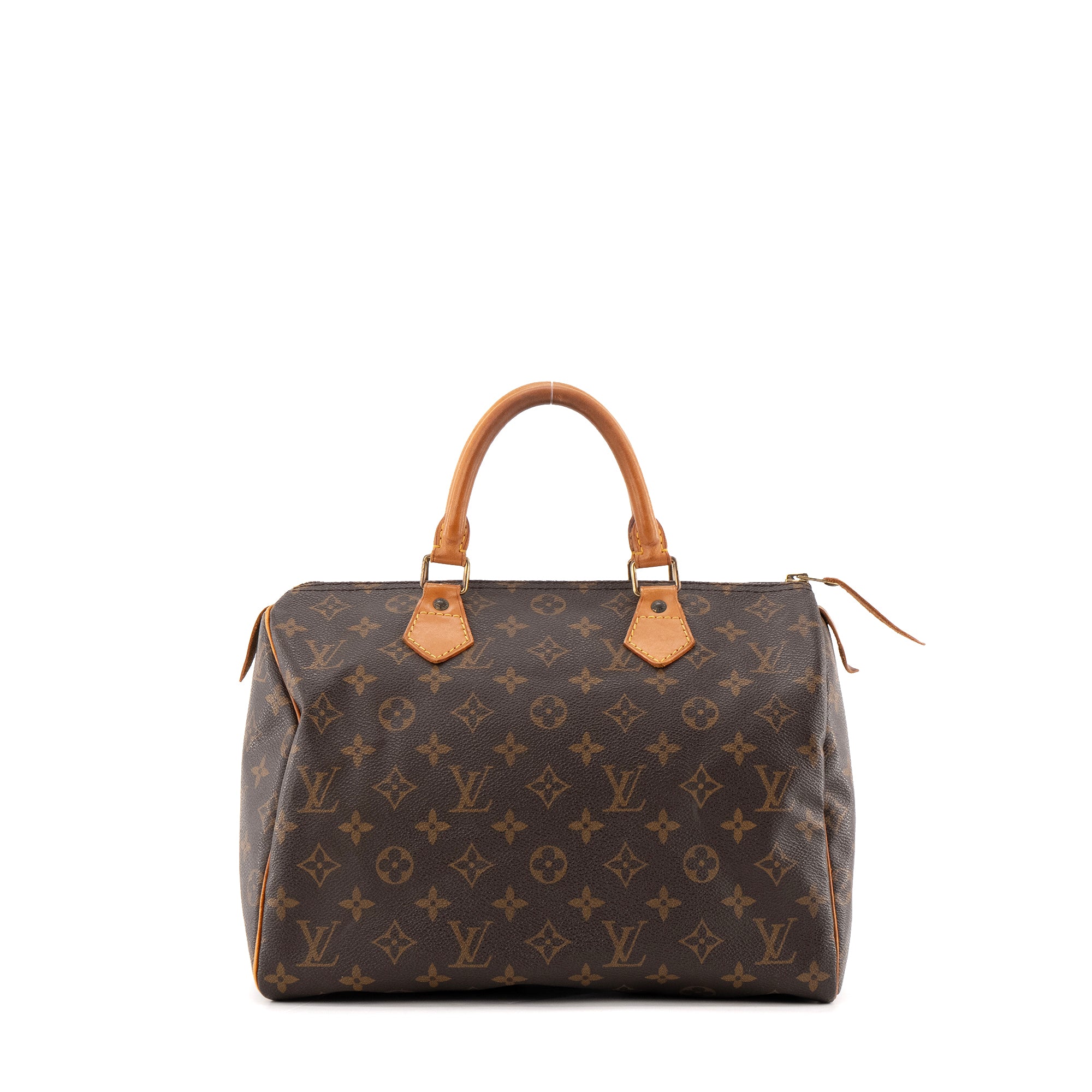 LOUIS VUITTON - Sac à main Speedy 30 Louis Vuitton en toile enduite monogrammée vintage
