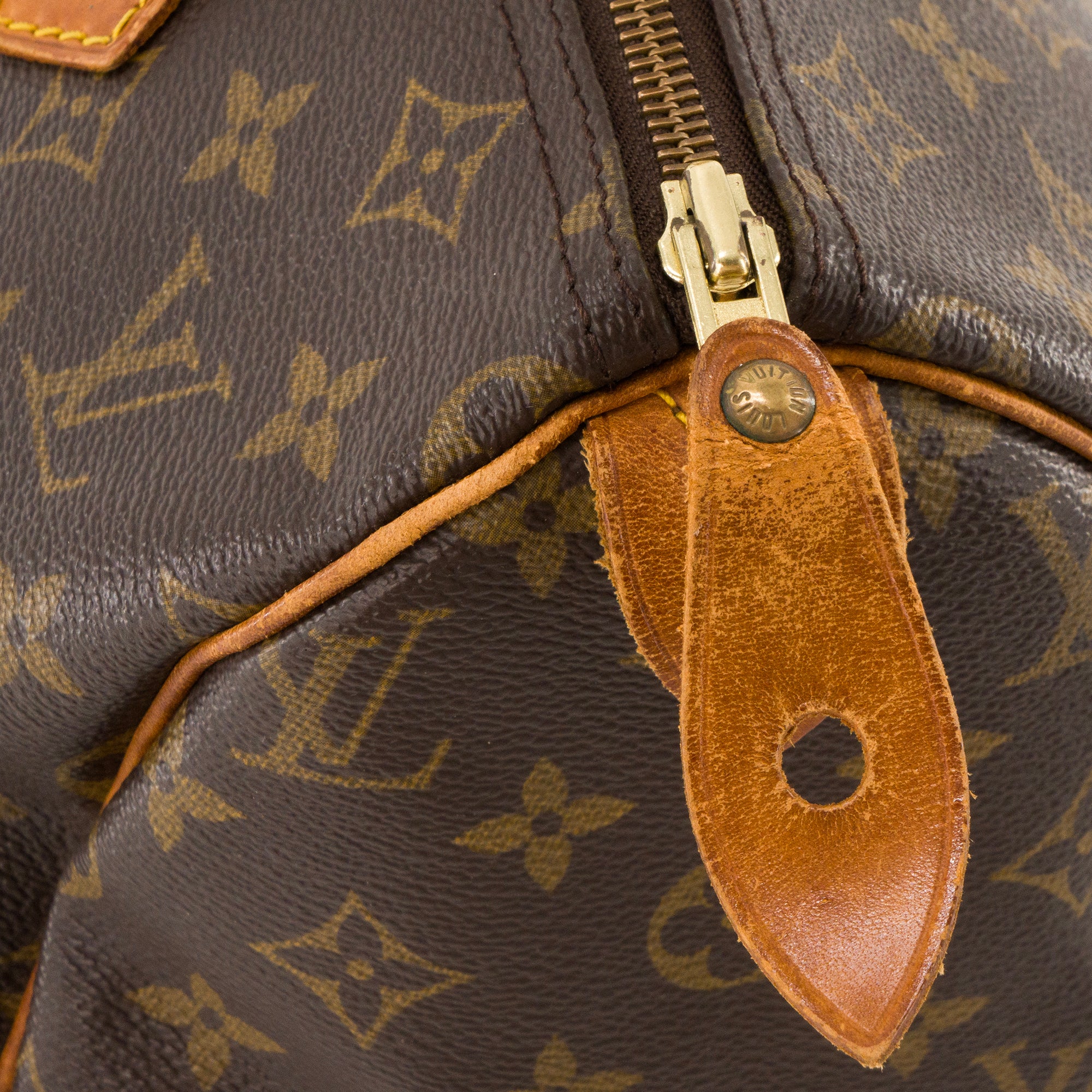 LOUIS VUITTON - Sac à main Speedy 30 Louis Vuitton en toile enduite monogrammée vintage