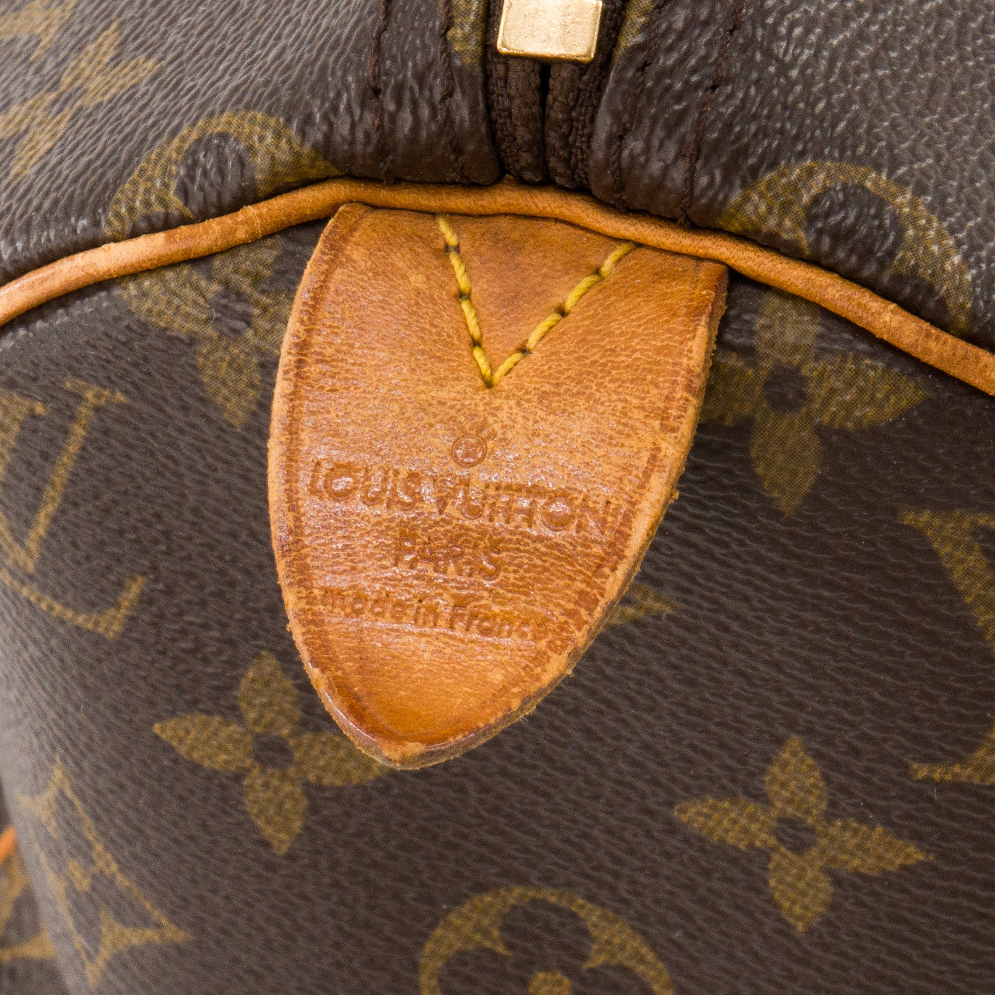 LOUIS VUITTON - Sac à main Speedy 30 Louis Vuitton en toile enduite monogrammée vintage