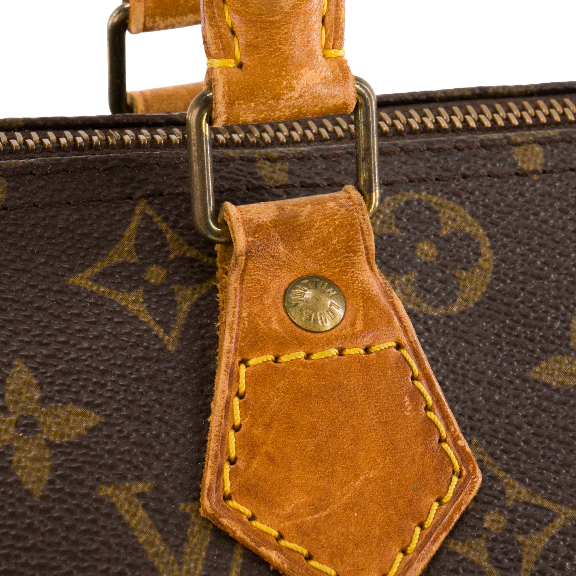 LOUIS VUITTON - Sac à main Speedy 30 Louis Vuitton en toile enduite monogrammée vintage