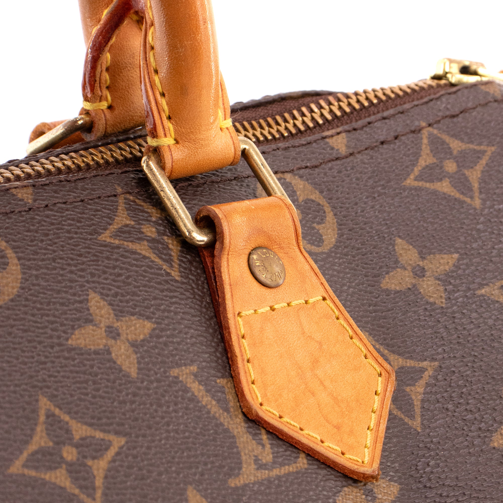 LOUIS VUITTON - Louis Vuitton Speedy 30 handbag in vintage monogrammed coated canvas