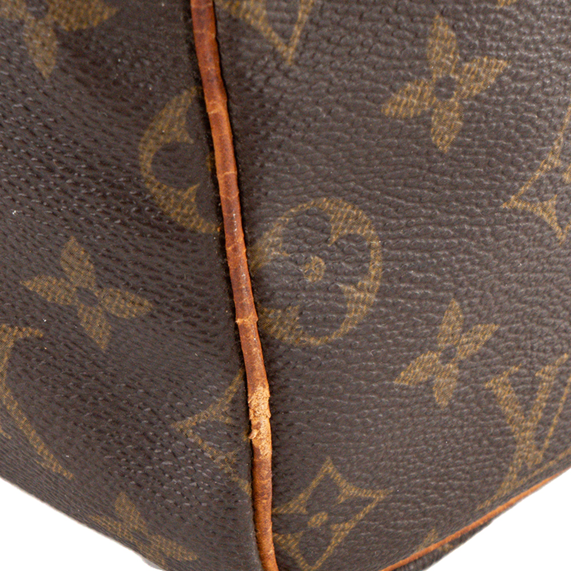 LOUIS VUITTON - Sac à main Speedy 30 Louis Vuitton en toile enduite monogrammée vintage