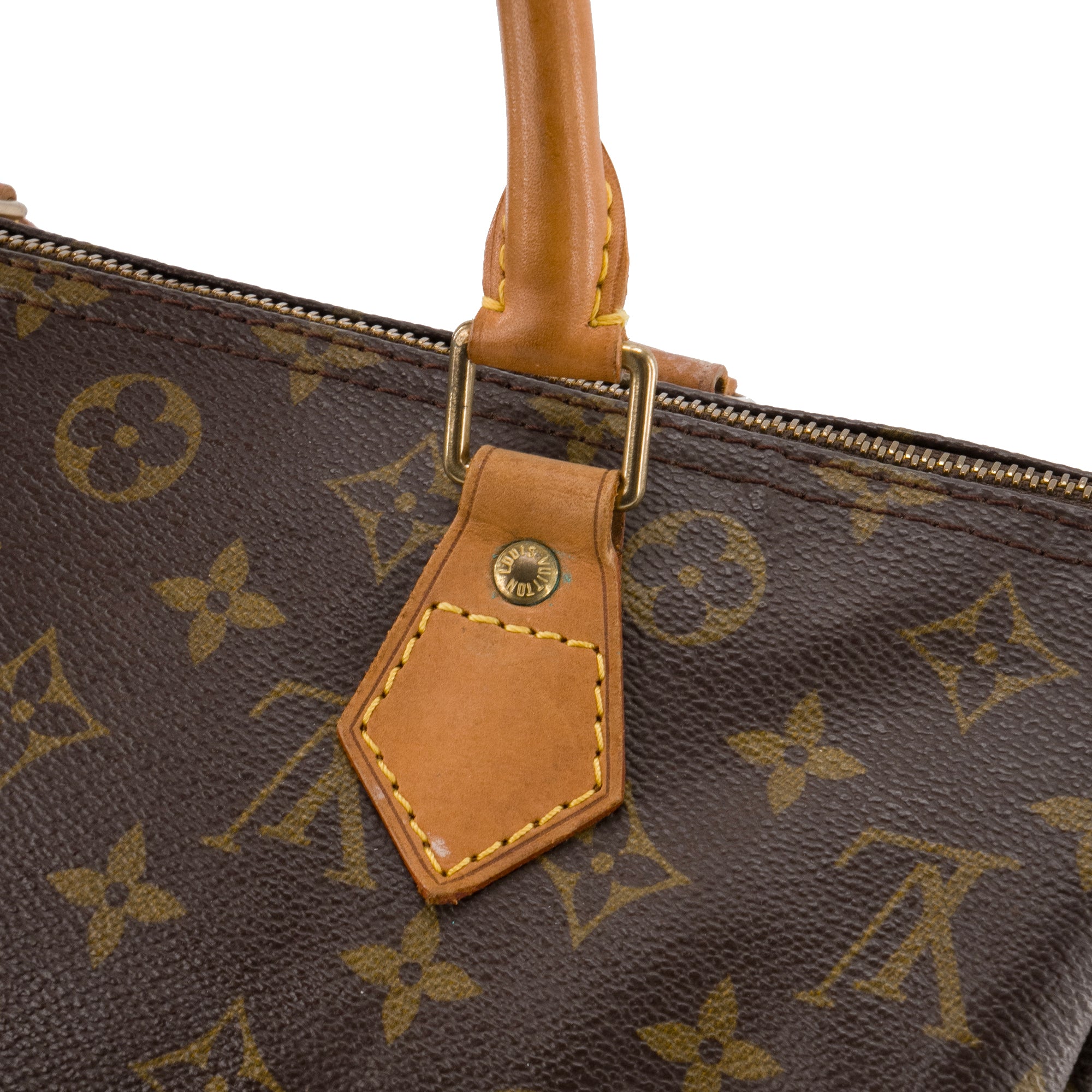 LOUIS VUITTON - Sac à main Speedy 30 Louis Vuitton en toile enduite monogrammée vintage