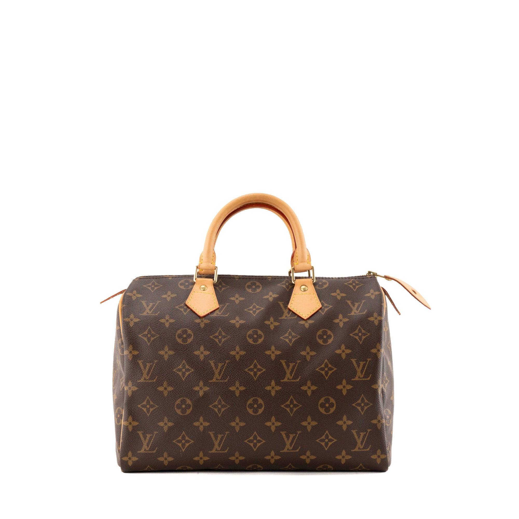 LOUIS VUITTON - Sac à main Speedy 30 Louis Vuitton en toile enduite monogrammée