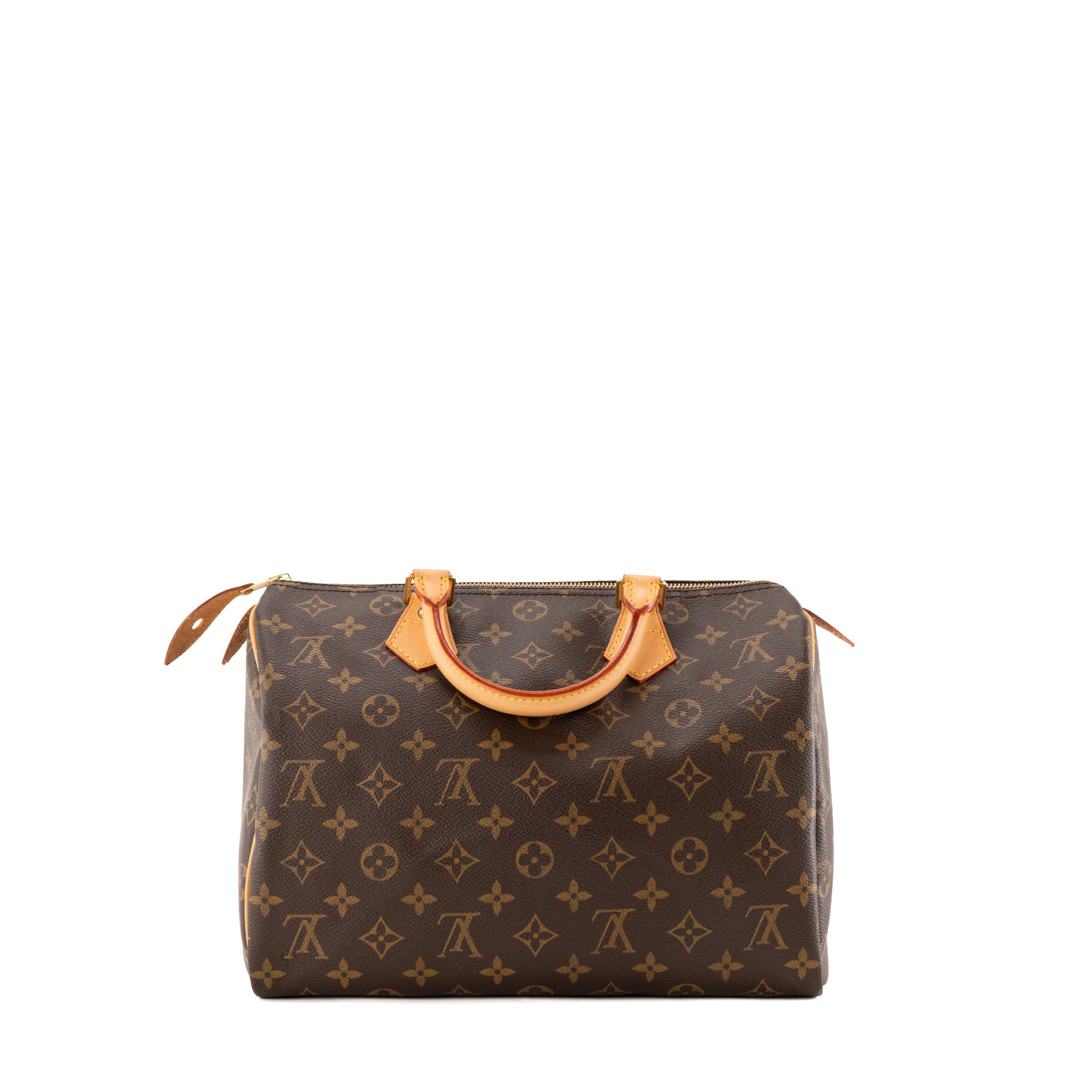 LOUIS VUITTON - Sac à main Speedy 30 Louis Vuitton en toile enduite monogrammée