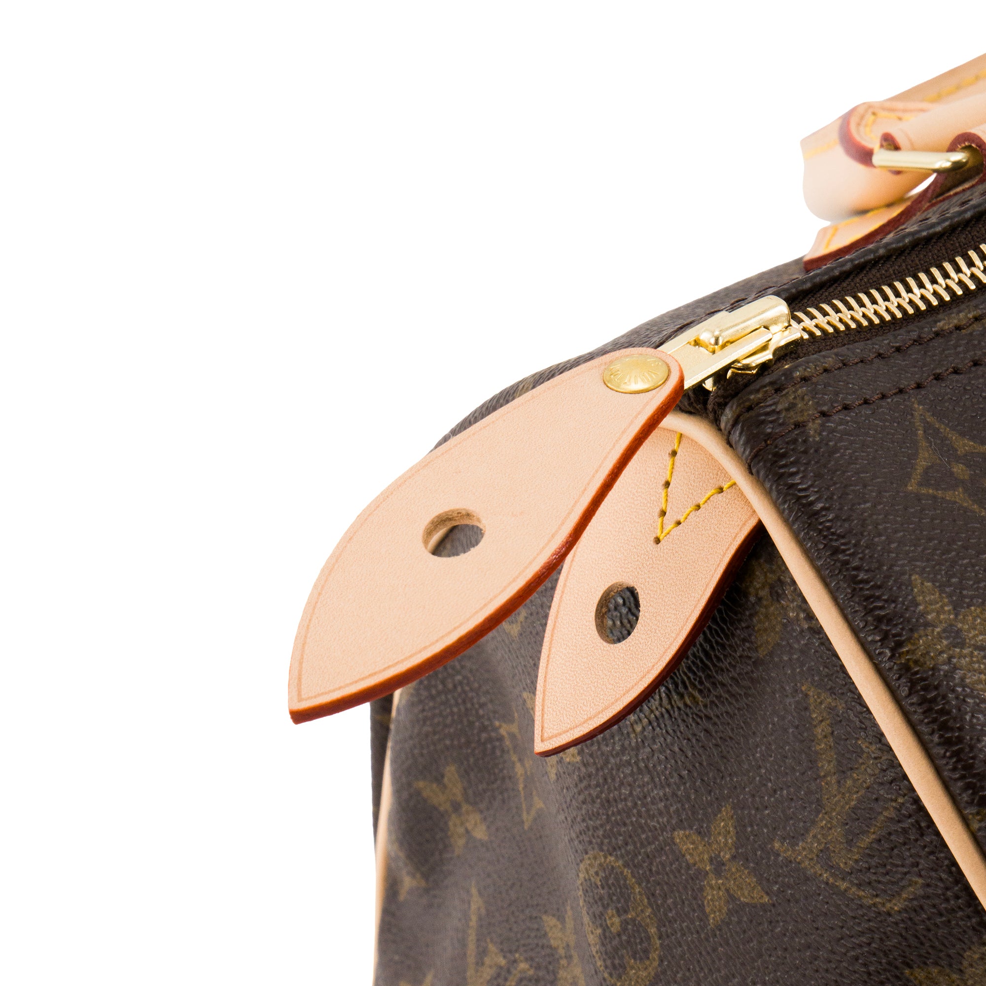 LOUIS VUITTON - Sac à main Speedy 30 Louis Vuitton en toile enduite monogrammée