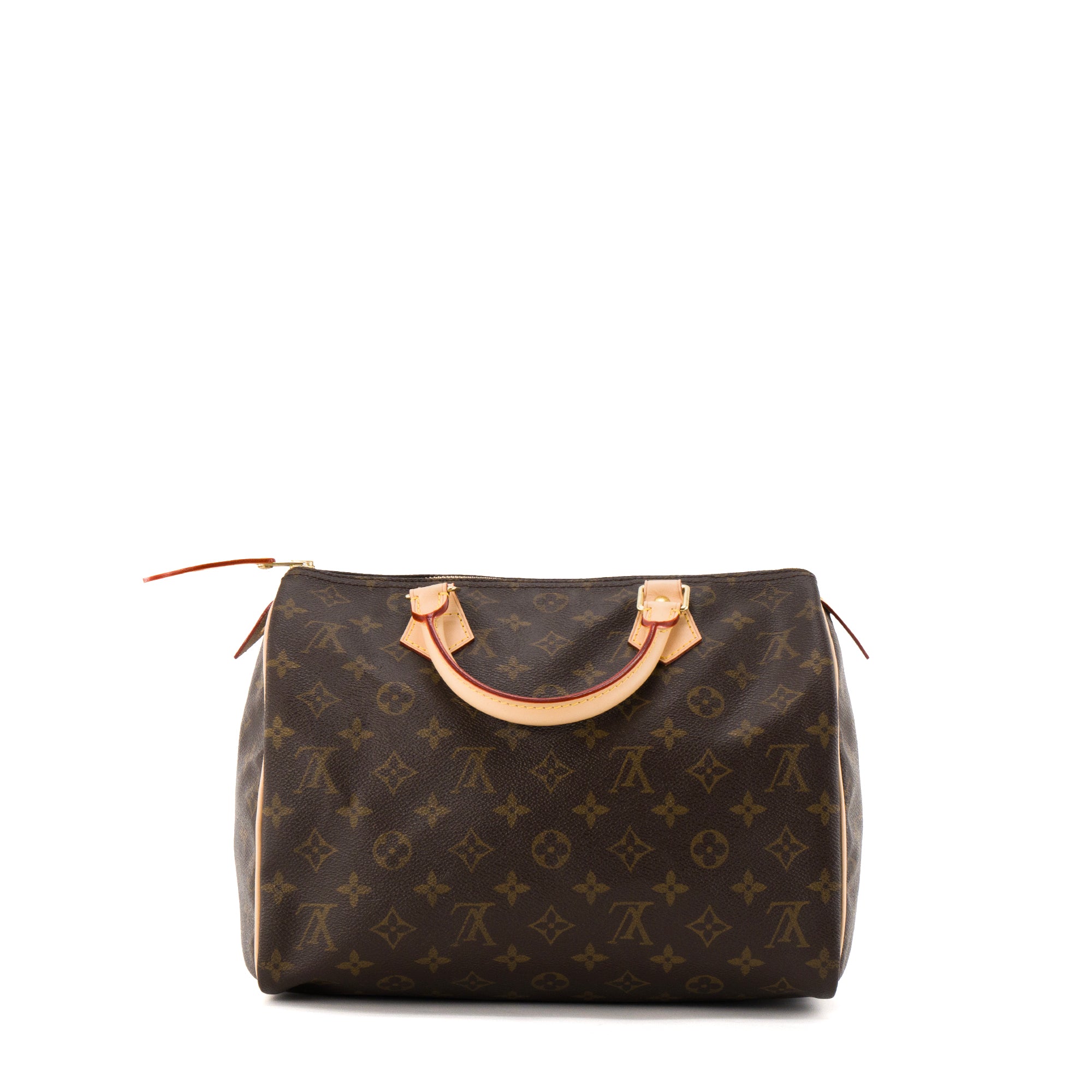 LOUIS VUITTON - Sac à main Speedy 30 Louis Vuitton en toile enduite monogrammée