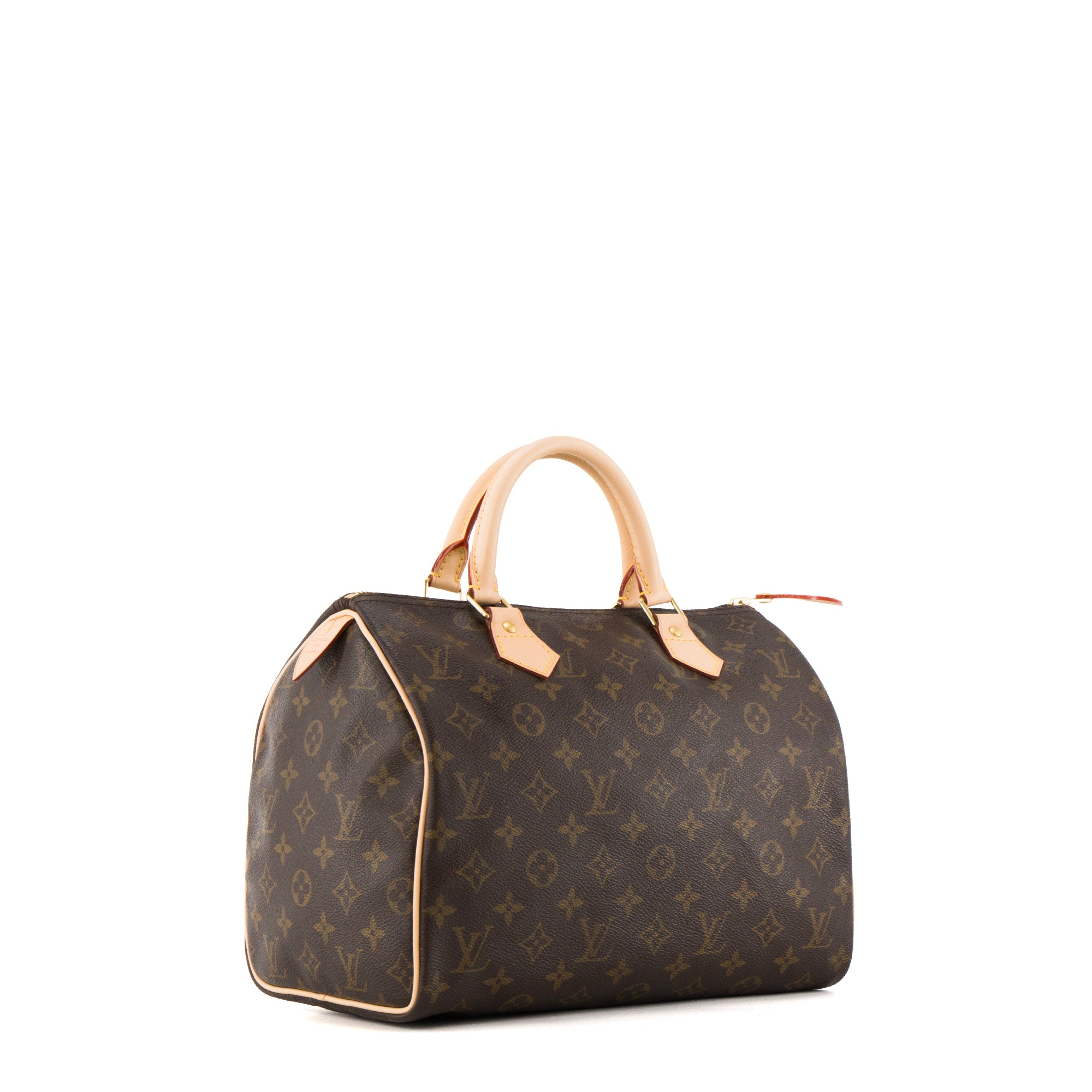 LOUIS VUITTON - Sac à main Speedy 30 Louis Vuitton en toile enduite monogrammée