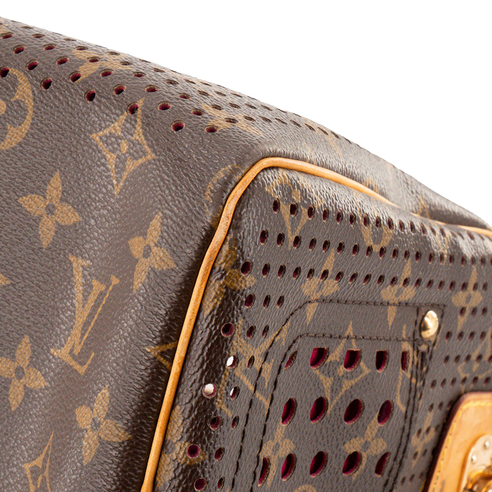 LOUIS VUITTON - Sac à main Speedy 30 Louis Vuitton en toile enduite perforée édition limitée