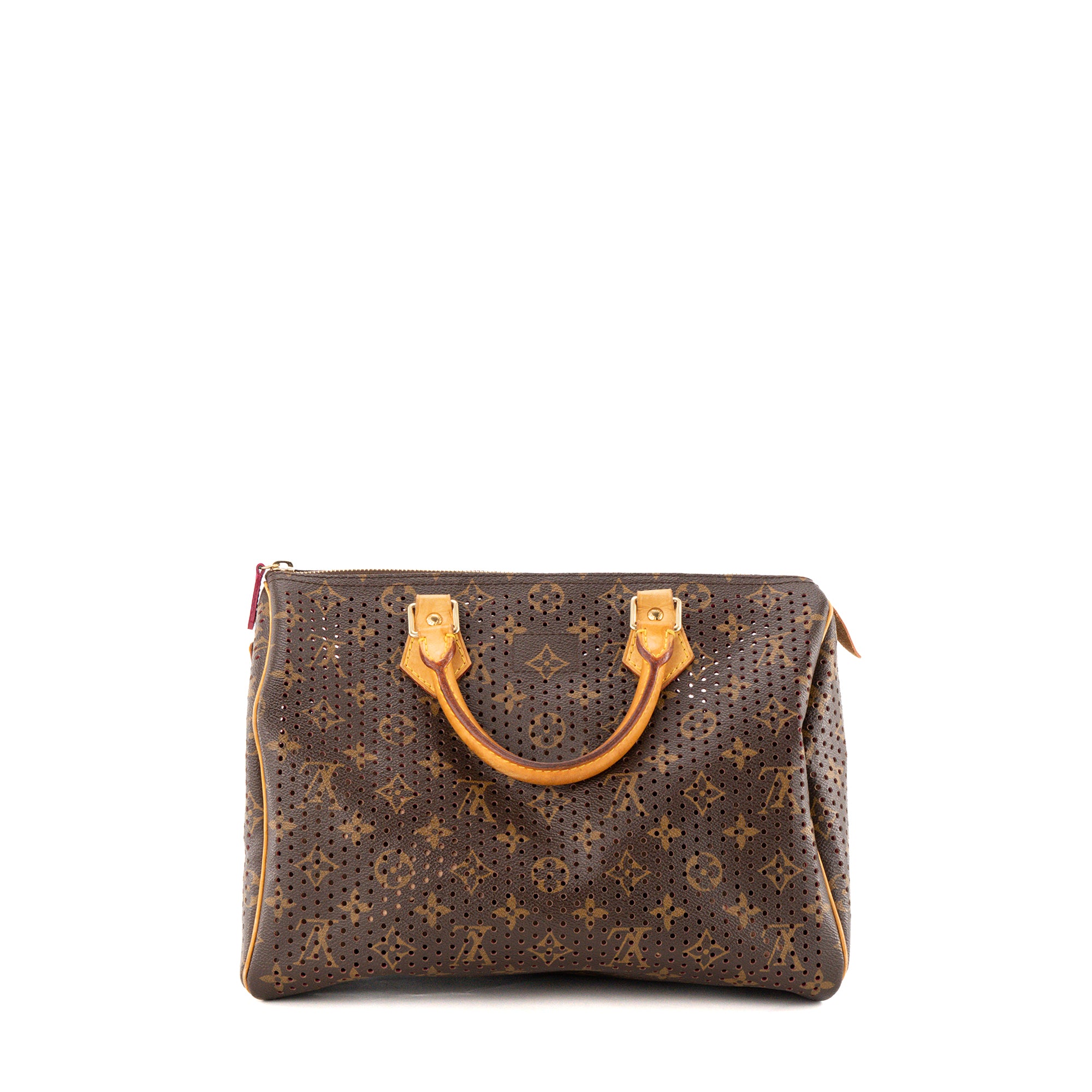 LOUIS VUITTON - Sac à main Speedy 30 Louis Vuitton en toile enduite perforée édition limitée