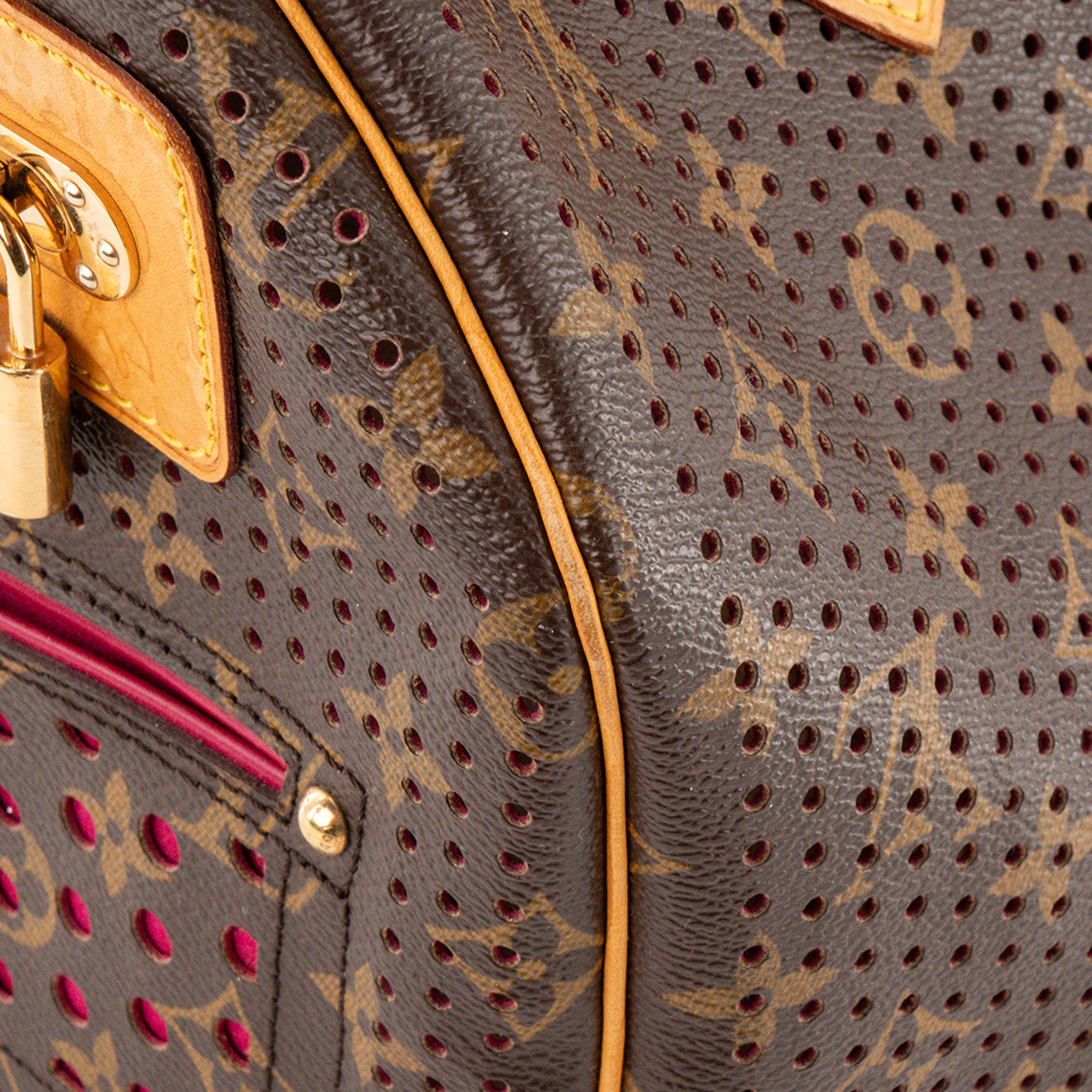 LOUIS VUITTON - Sac à main Speedy 30 Louis Vuitton en toile enduite perforée édition limitée
