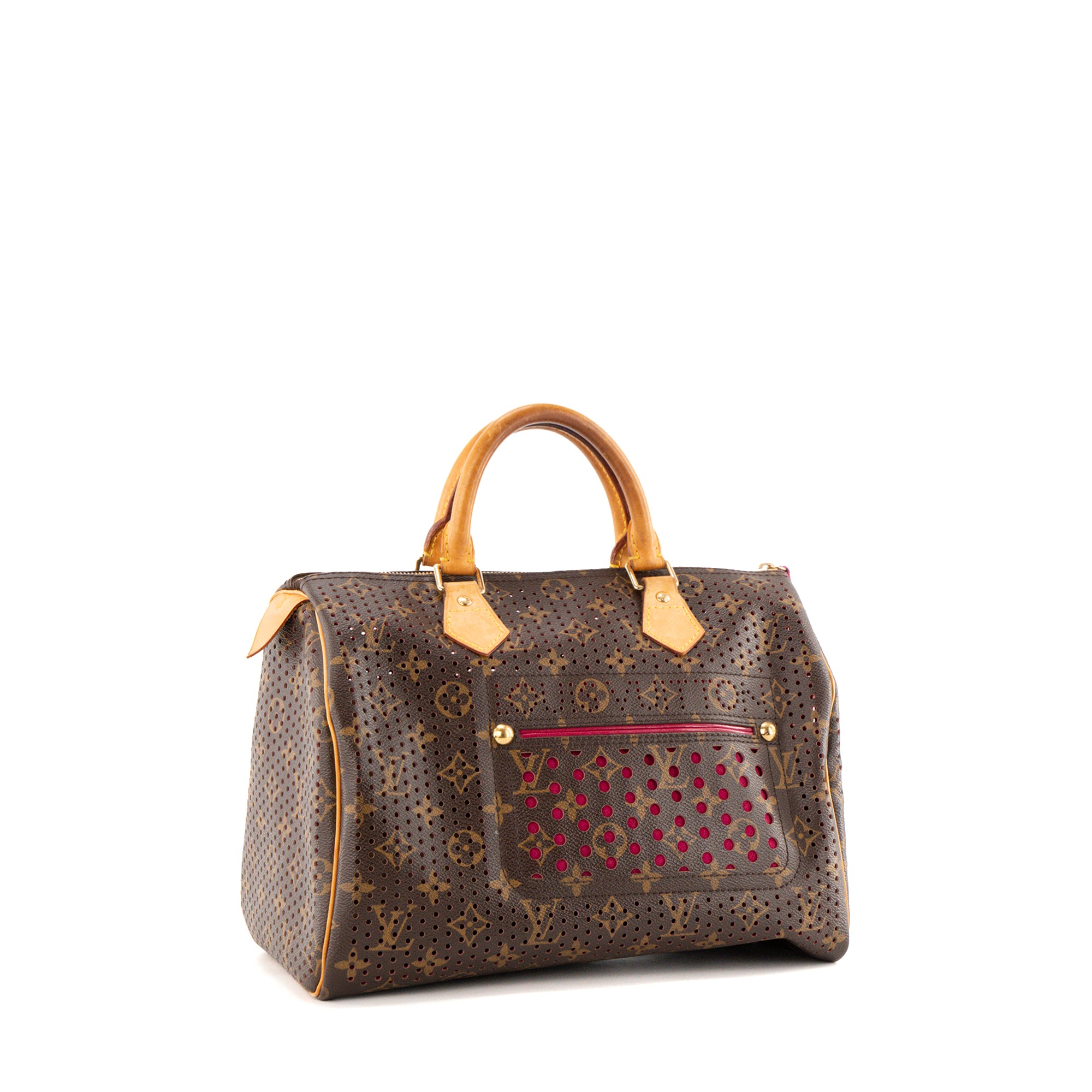 LOUIS VUITTON - Sac à main Speedy 30 Louis Vuitton en toile enduite perforée édition limitée