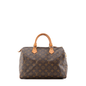 LOUIS VUITTON - Sac à main Speedy 30 Louis Vuitton en toile monogrammée