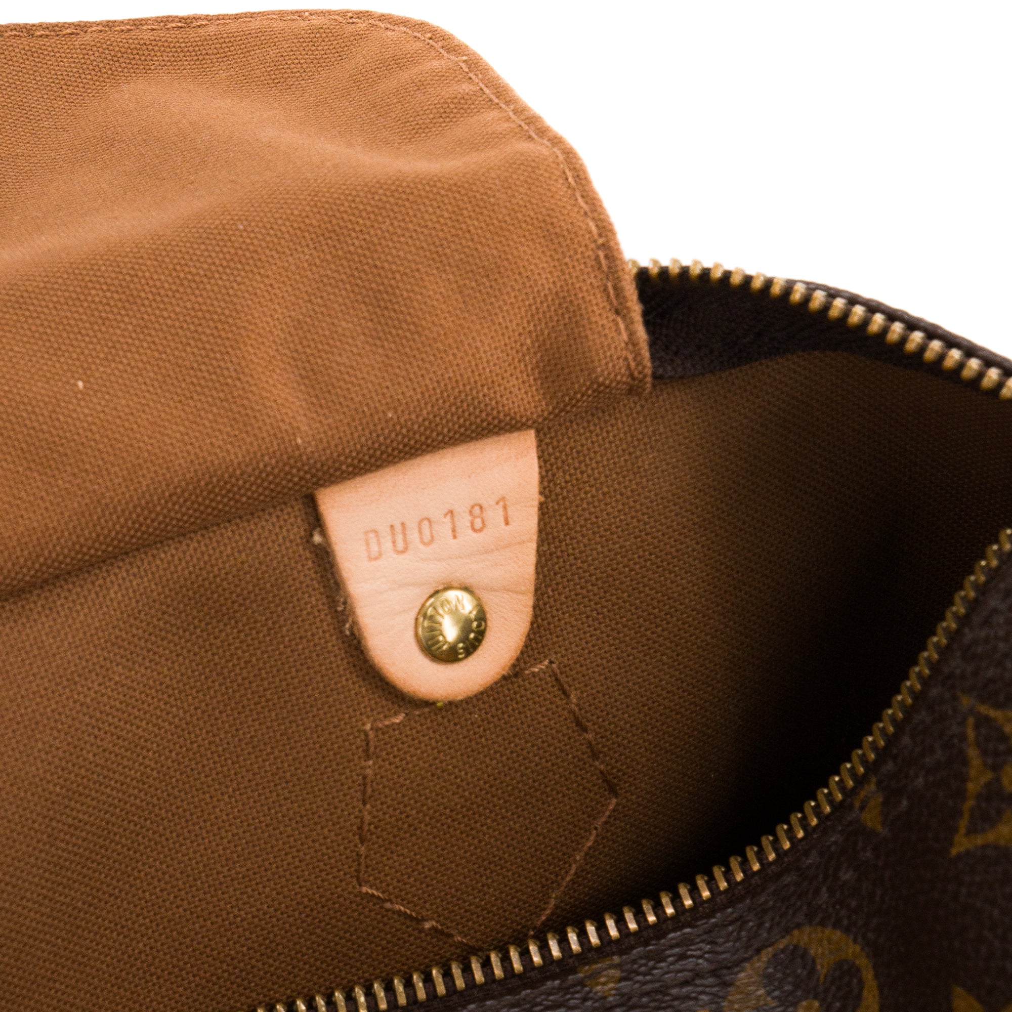 LOUIS VUITTON - Sac à main Speedy 30 Louis Vuitton en toile monogrammée marron