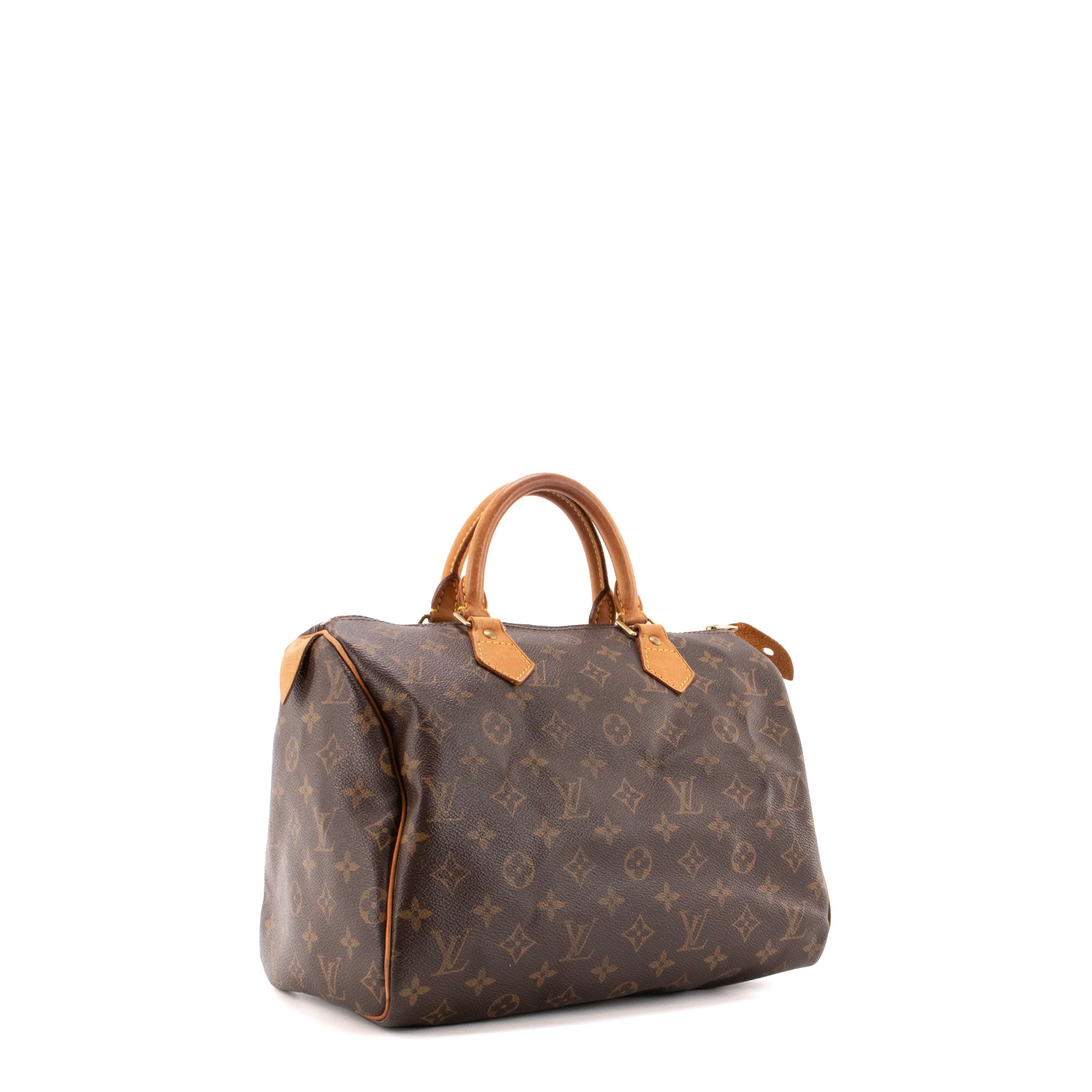 LOUIS VUITTON - Sac à main Speedy 30 Louis Vuitton en toile monogrammée vintage
