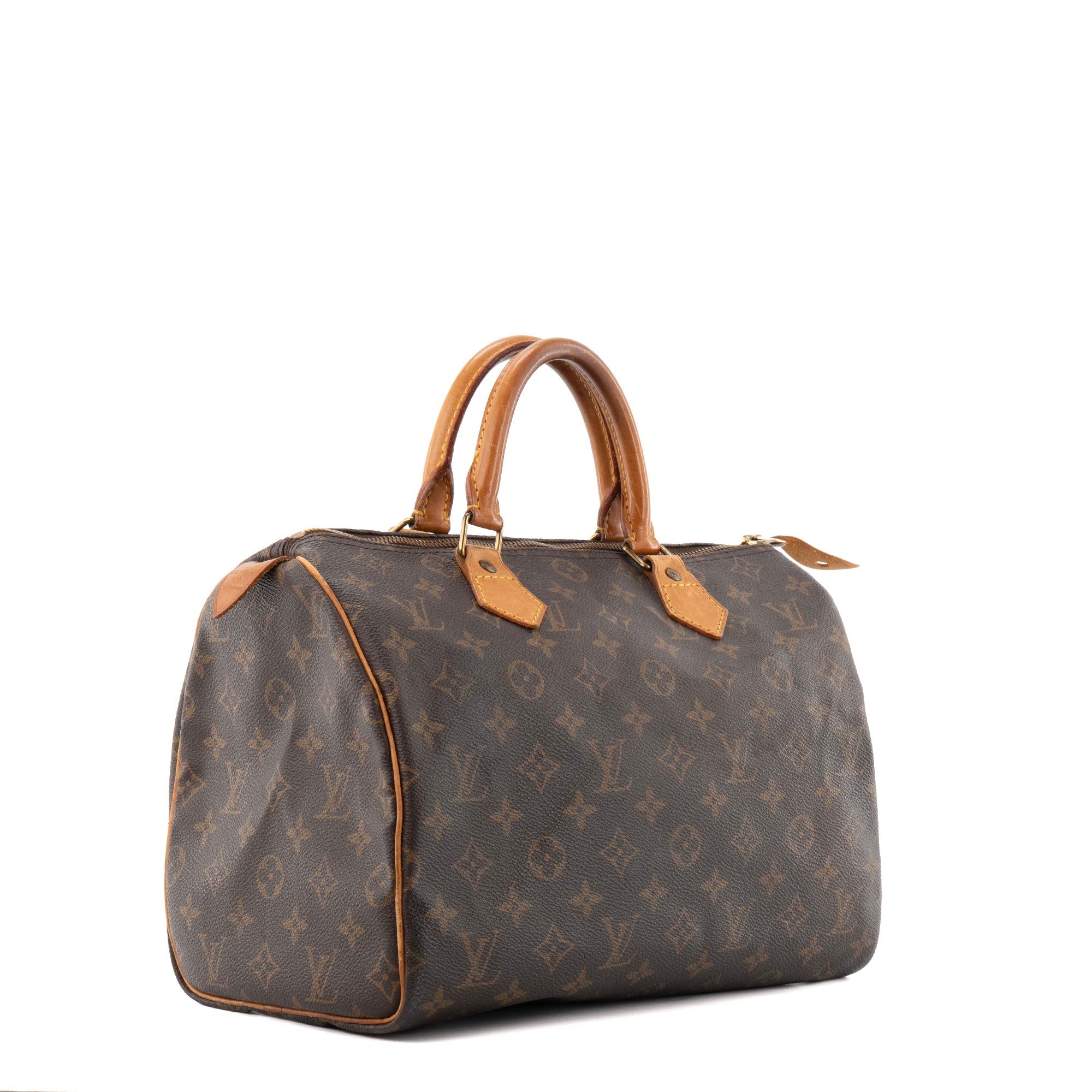 LOUIS VUITTON - Sac à main Speedy 30 Louis Vuitton en toile monogrammée vintage