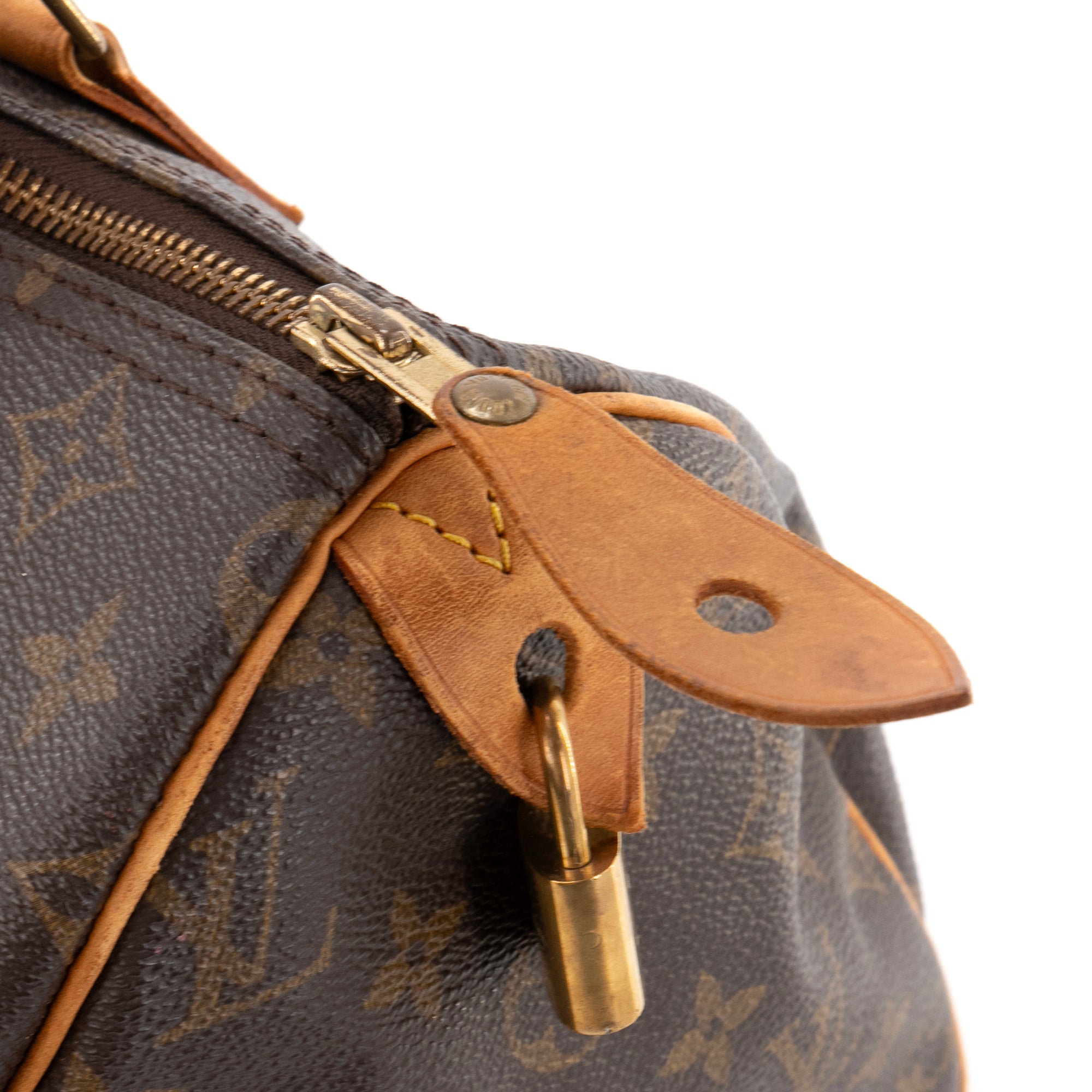 LOUIS VUITTON - Sac à main Speedy 30 Louis Vuitton en toile monogrammée vintage