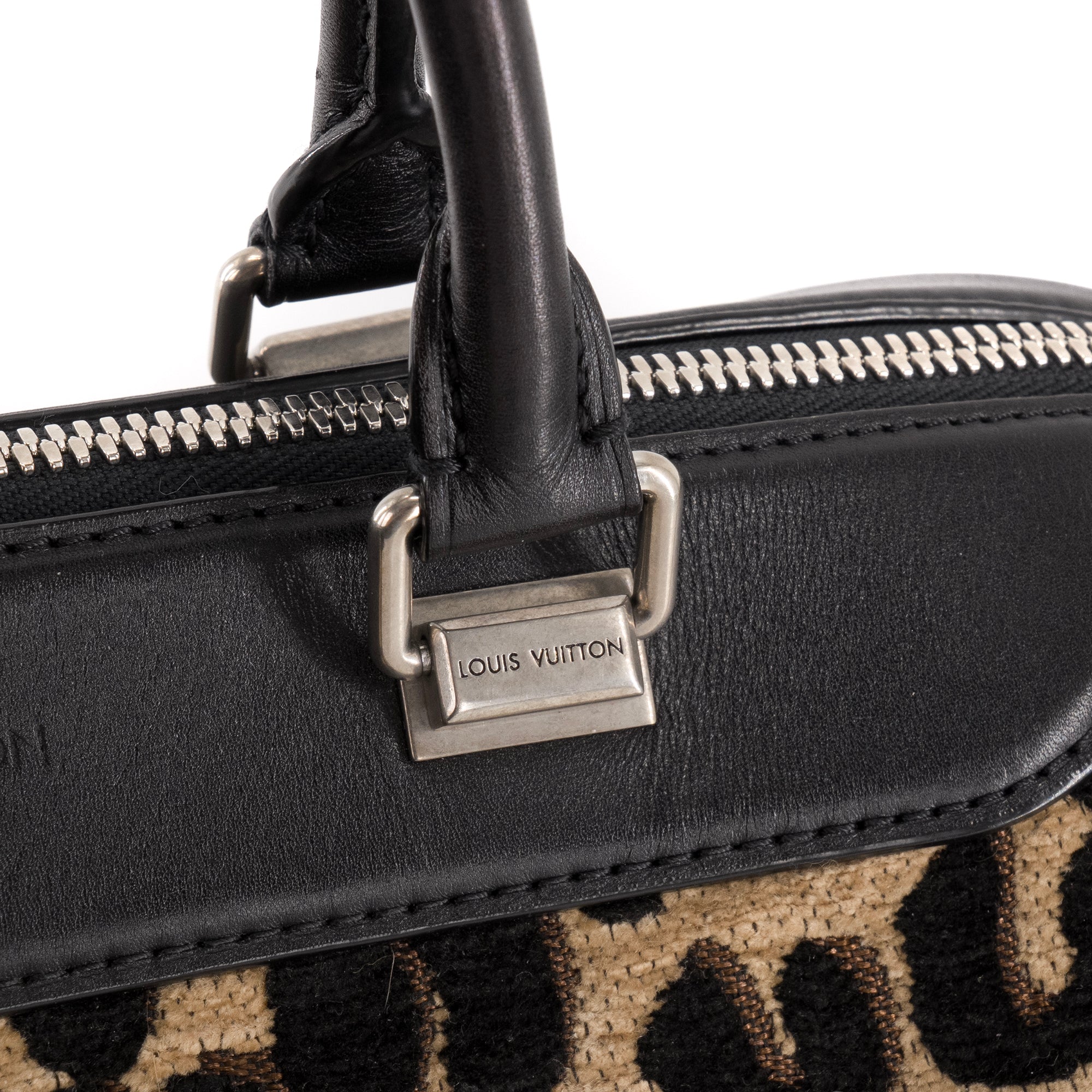 LOUIS VUITTON - Sac à main Speedy 30 Louis Vuitton x Stephen Sprouse en velours léopard édition limitée