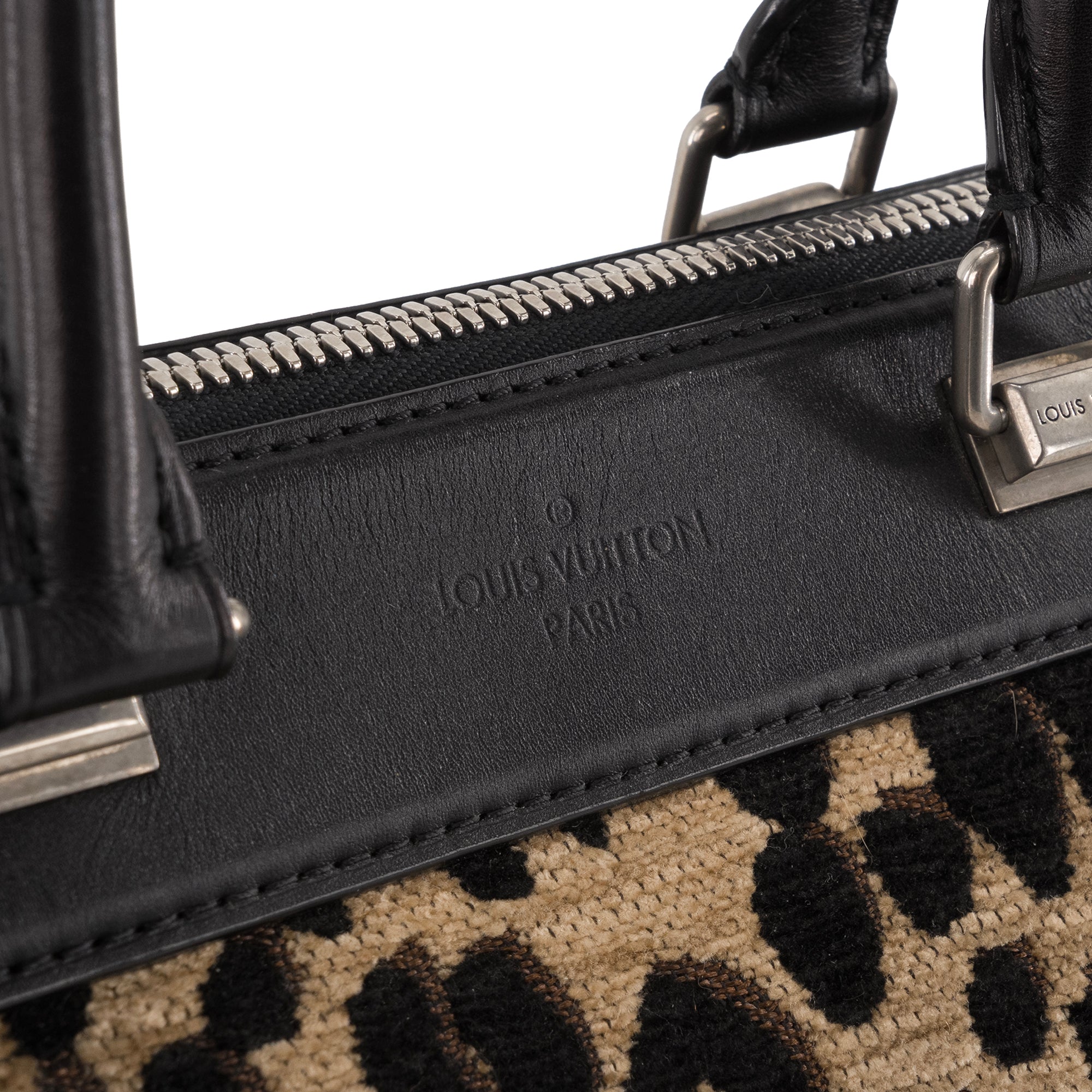 LOUIS VUITTON - Sac à main Speedy 30 Louis Vuitton x Stephen Sprouse en velours léopard édition limitée