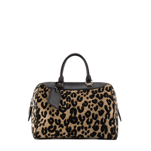 LOUIS VUITTON - Sac à main Speedy 30 Louis Vuitton x Stephen Sprouse en velours léopard édition limitée