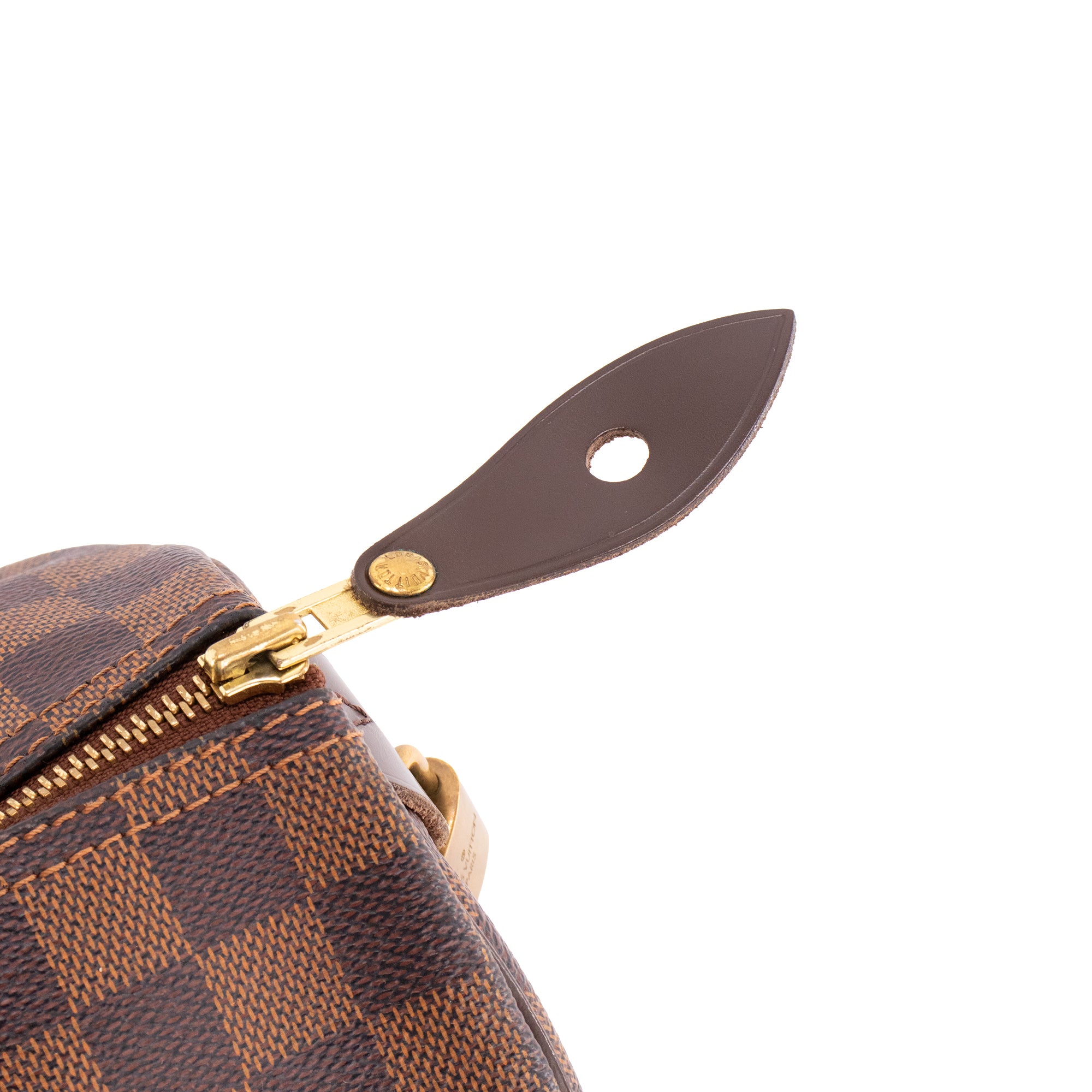 LOUIS VUITTON - Sac à main Speedy 35 Louis Vuitton en toile enduite damier ébène