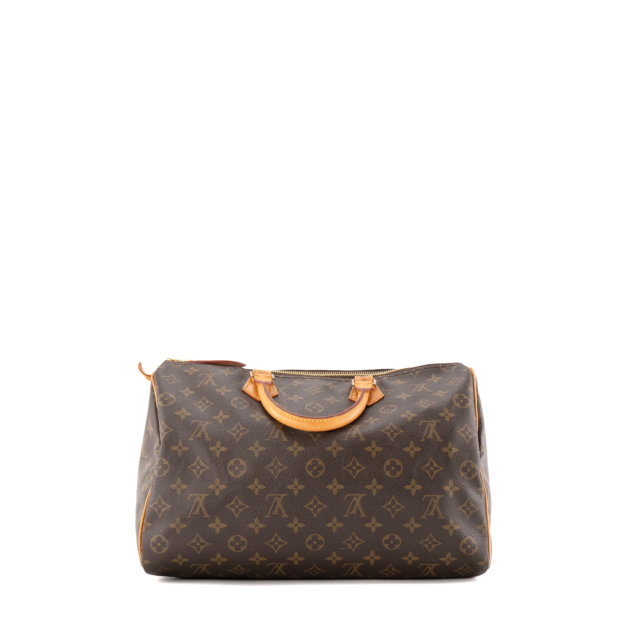 LOUIS VUITTON - Sac à main Speedy 35 Louis Vuitton en toile enduite monogrammée