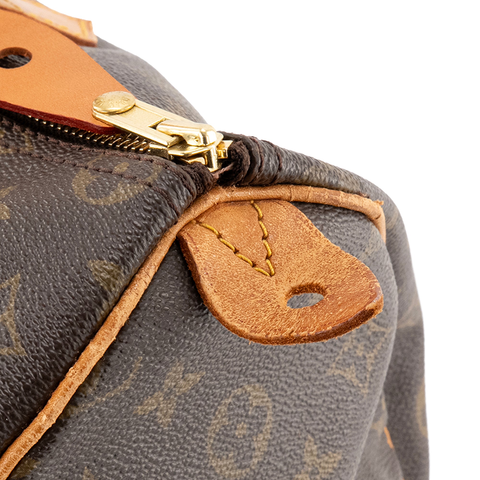 LOUIS VUITTON - Sac à main Speedy 35 Louis Vuitton en toile enduite monogrammée