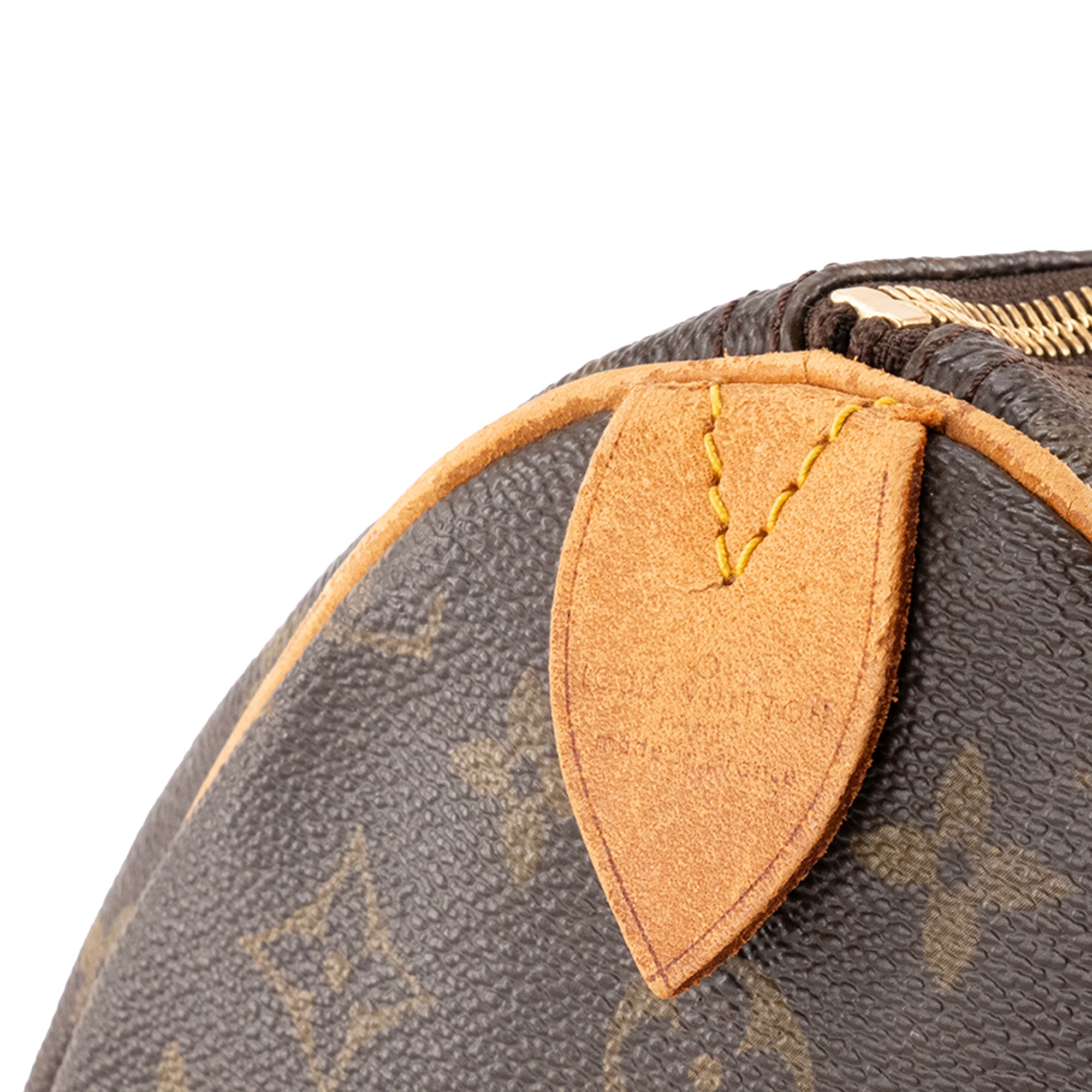 LOUIS VUITTON - Sac à main Speedy 35 Louis Vuitton en toile enduite monogrammée