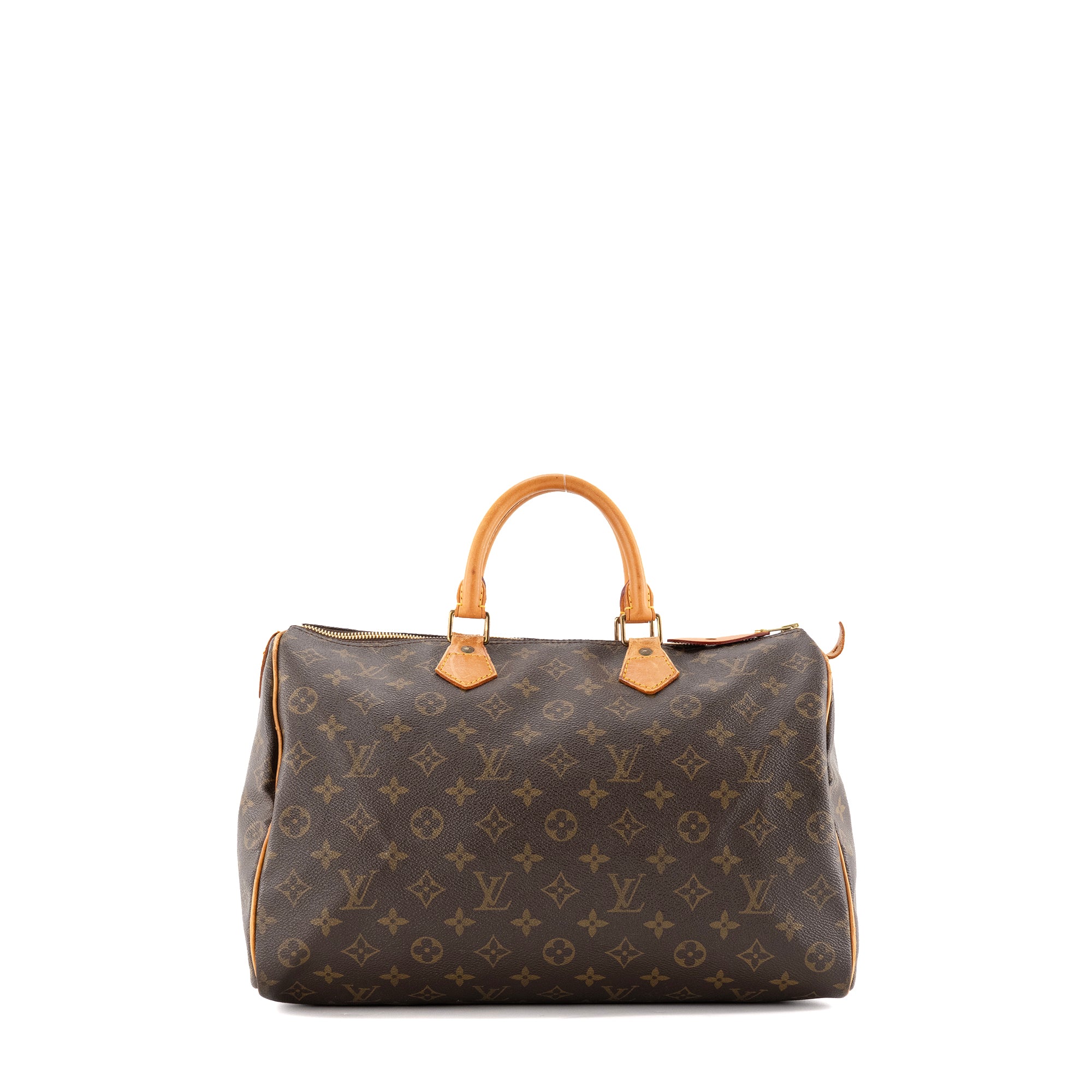 LOUIS VUITTON - Sac à main Speedy 35 Louis Vuitton en toile enduite monogrammée