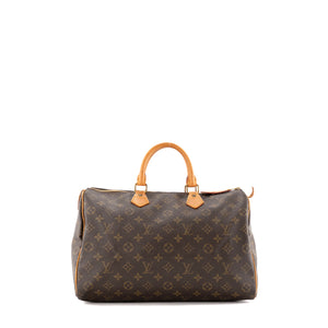 LOUIS VUITTON - Sac à main Speedy 35 Louis Vuitton en toile enduite monogrammée