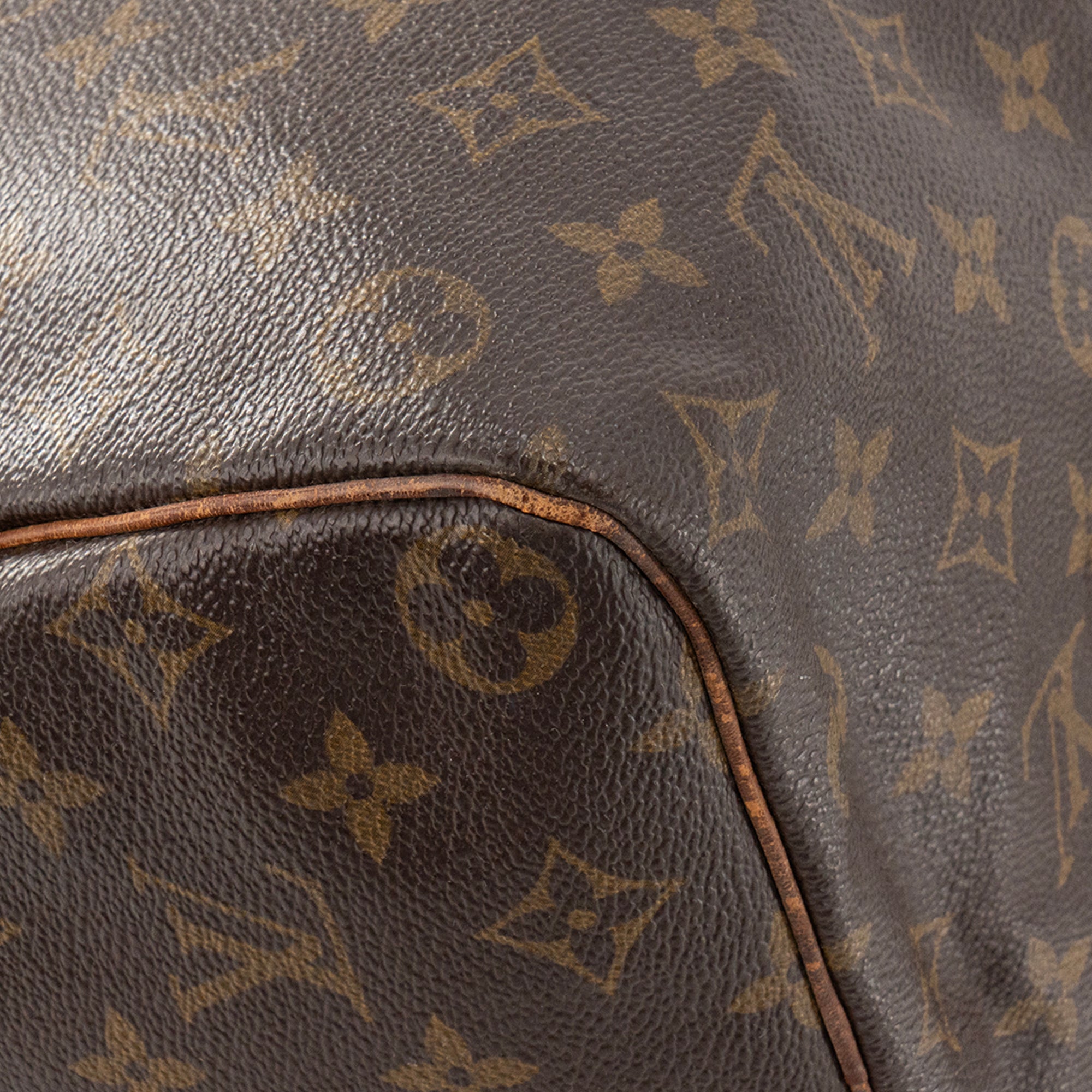 LOUIS VUITTON - Sac à main Speedy 35 Louis Vuitton en toile enduite monogrammée vintage