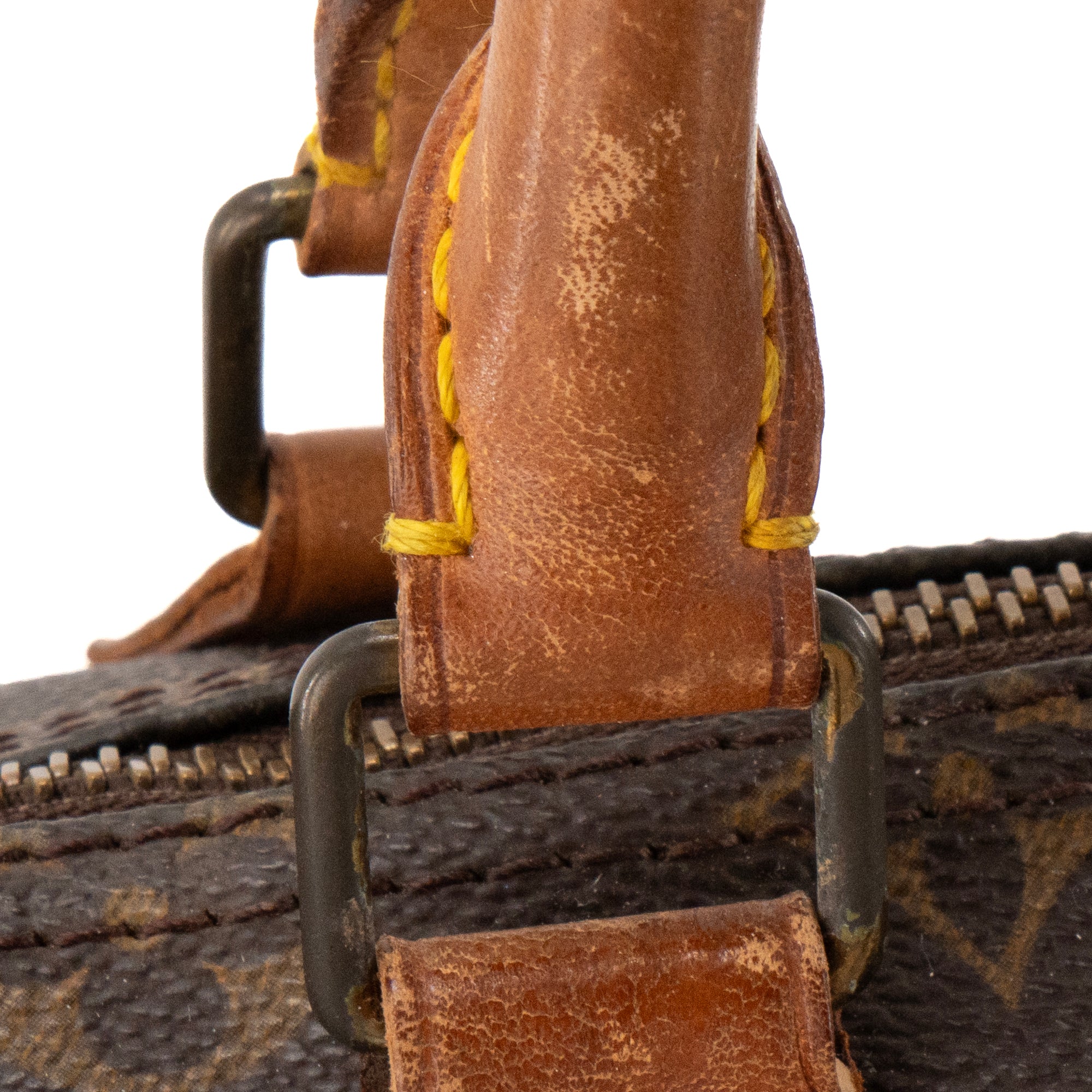 LOUIS VUITTON - Sac à main Speedy 35 Louis Vuitton en toile enduite monogrammée vintage