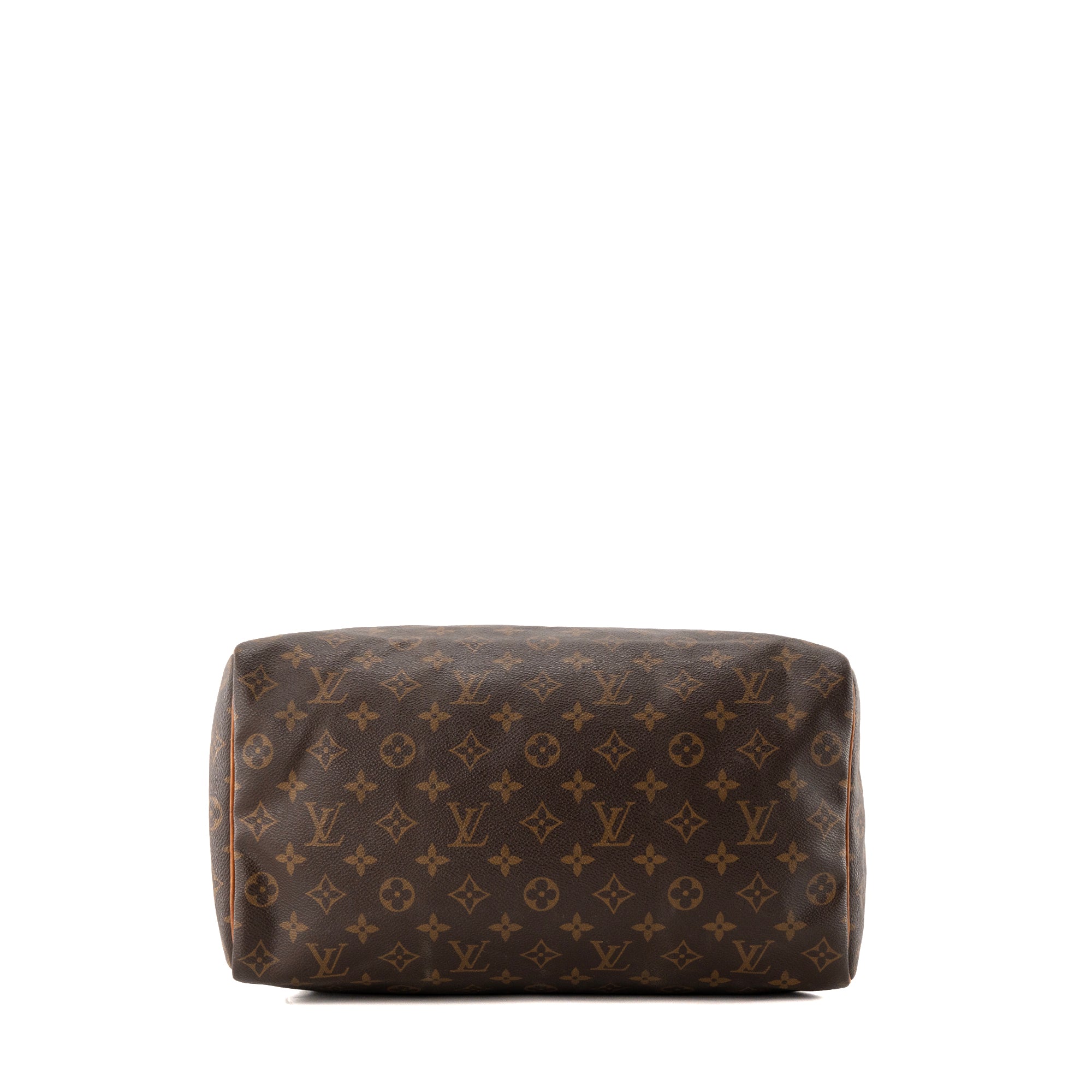 LOUIS VUITTON - Sac à main Speedy 35 Louis Vuitton en toile enduite monogrammée vintage