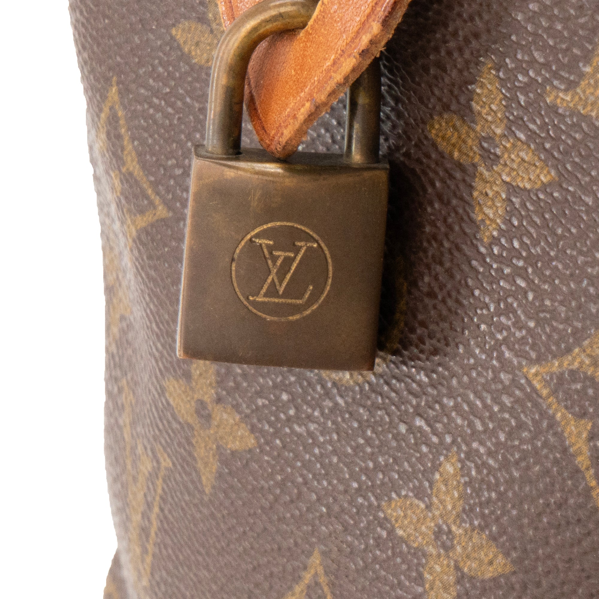 LOUIS VUITTON - Sac à main Speedy 35 Louis Vuitton en toile enduite monogrammée vintage