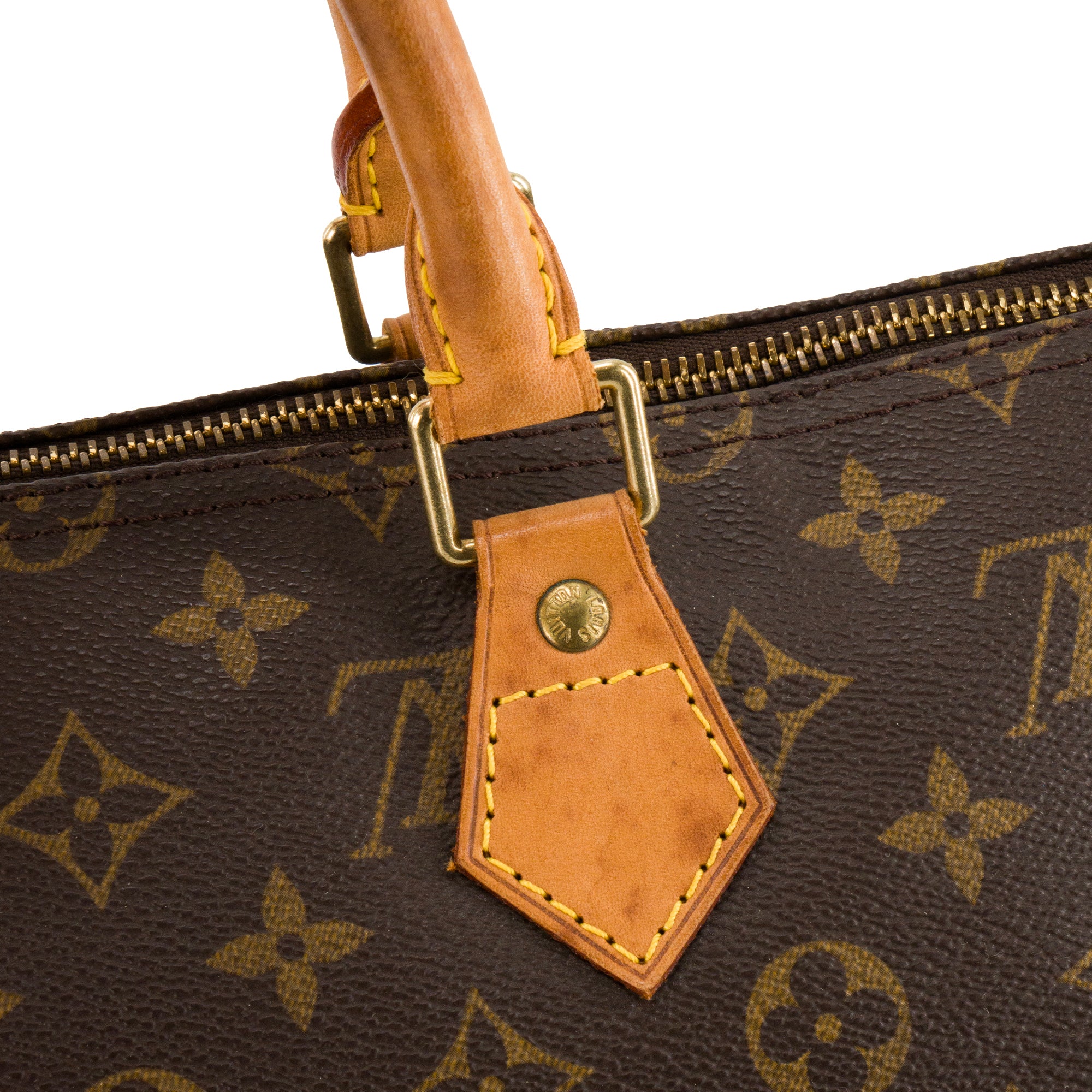 LOUIS VUITTON - Sac à main Speedy 35 Louis Vuitton en toile enduite monogrammée