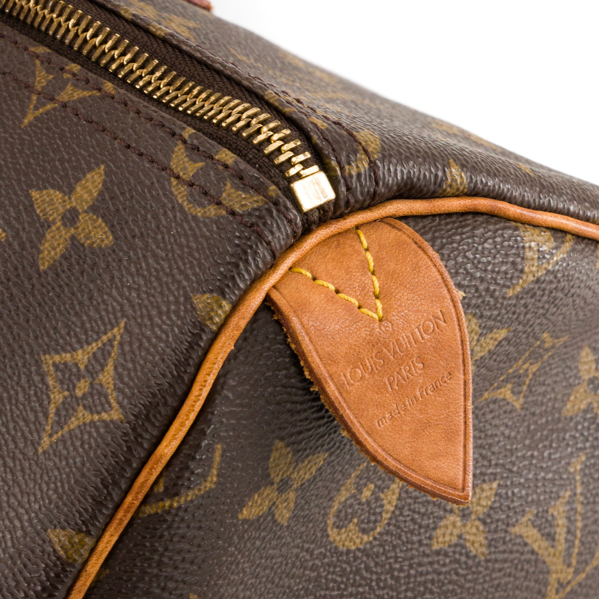 LOUIS VUITTON - Sac à main Speedy 35 Louis Vuitton en toile enduite monogrammée
