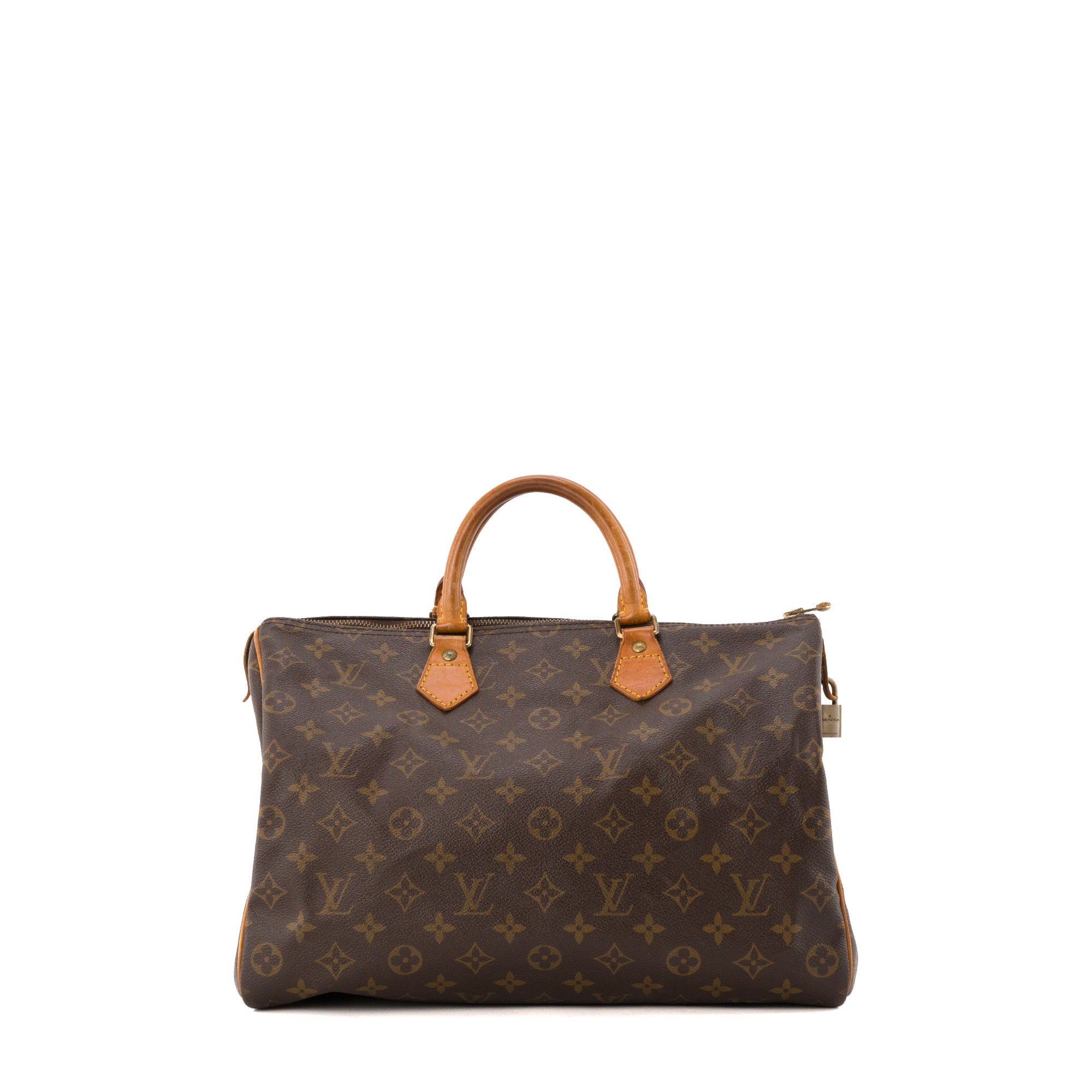 LOUIS VUITTON - Sac à main Speedy 35 Louis Vuitton en toile enduite monogrammée