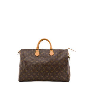 LOUIS VUITTON - Sac à main Speedy 40 Louis Vuitton en toile enduite monogrammée