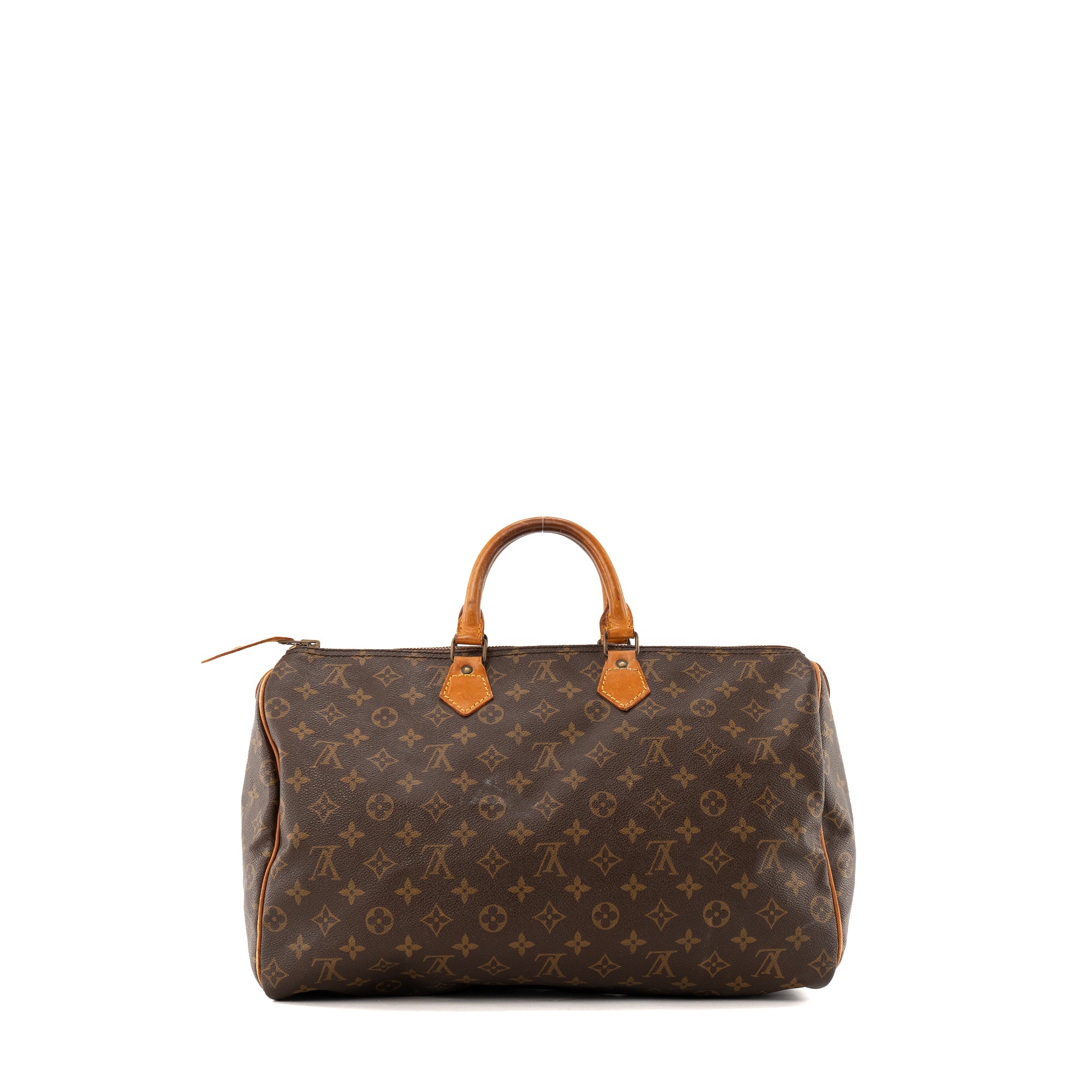 LOUIS VUITTON - Sac à main Speedy 40 Louis Vuitton en toile enduite monogrammée vintage
