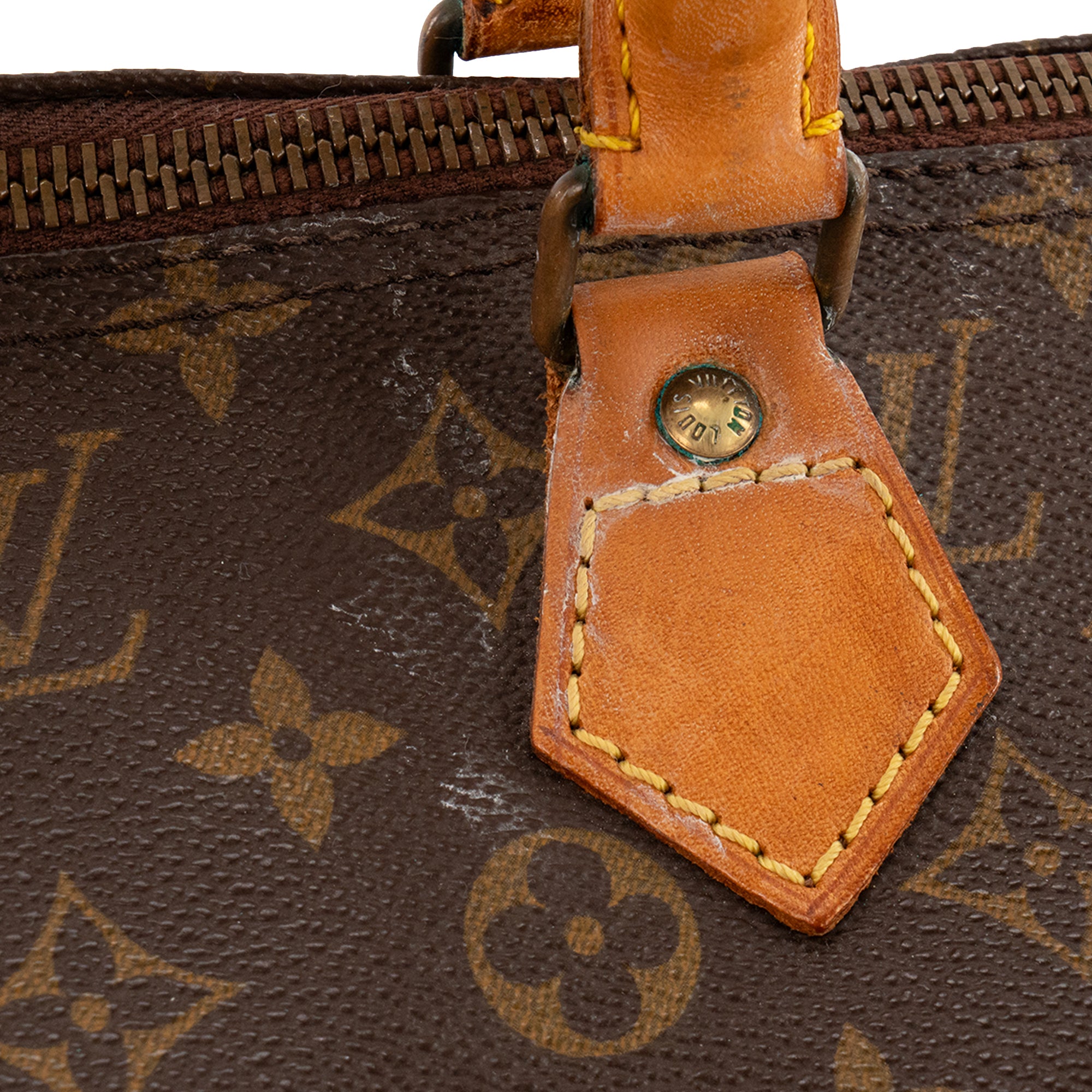 LOUIS VUITTON - Sac à main Speedy 40 Louis Vuitton en toile enduite monogrammée vintage