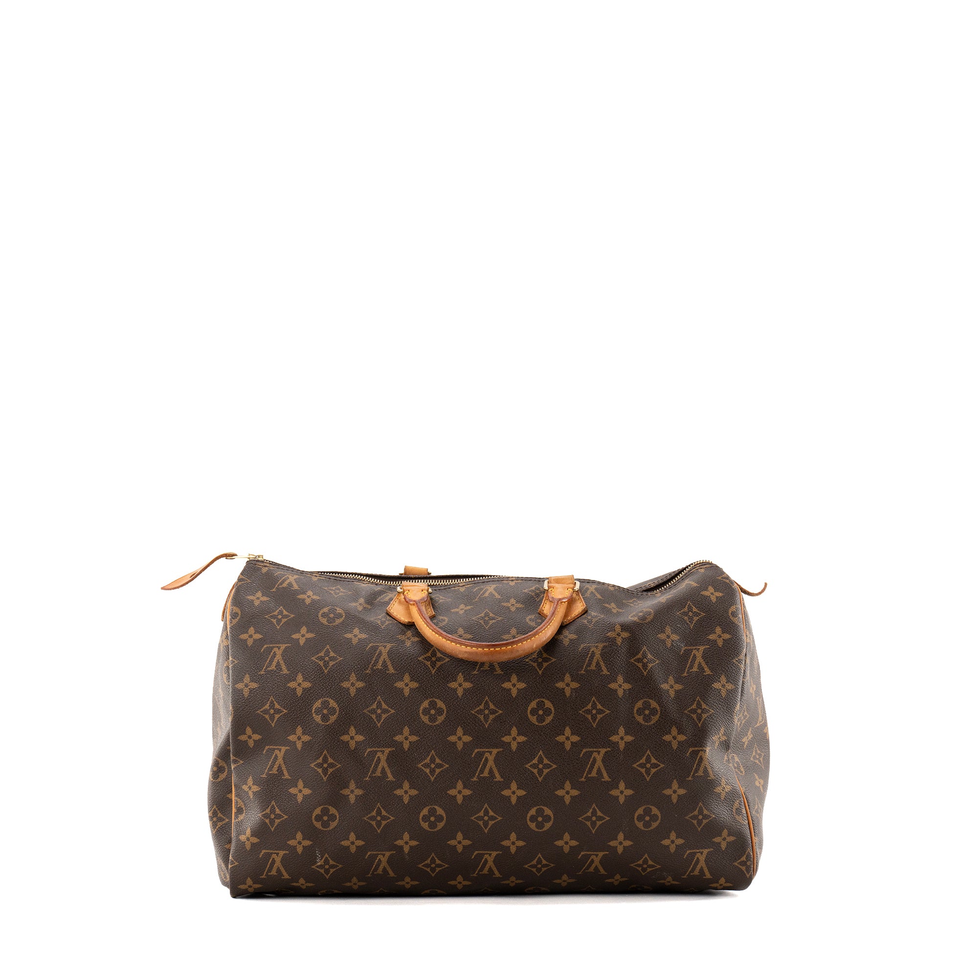 LOUIS VUITTON - Sac à main Speedy 40 Louis Vuitton en toile enduite monogrammée vintage